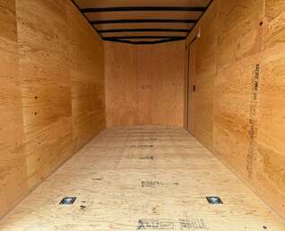 Thumbnail Photo of 2025 Royal Cargo 7X14 V Nose 7700LB GVW RAMP DOOR Black Enclosed Cargo Trailer Extra Tall