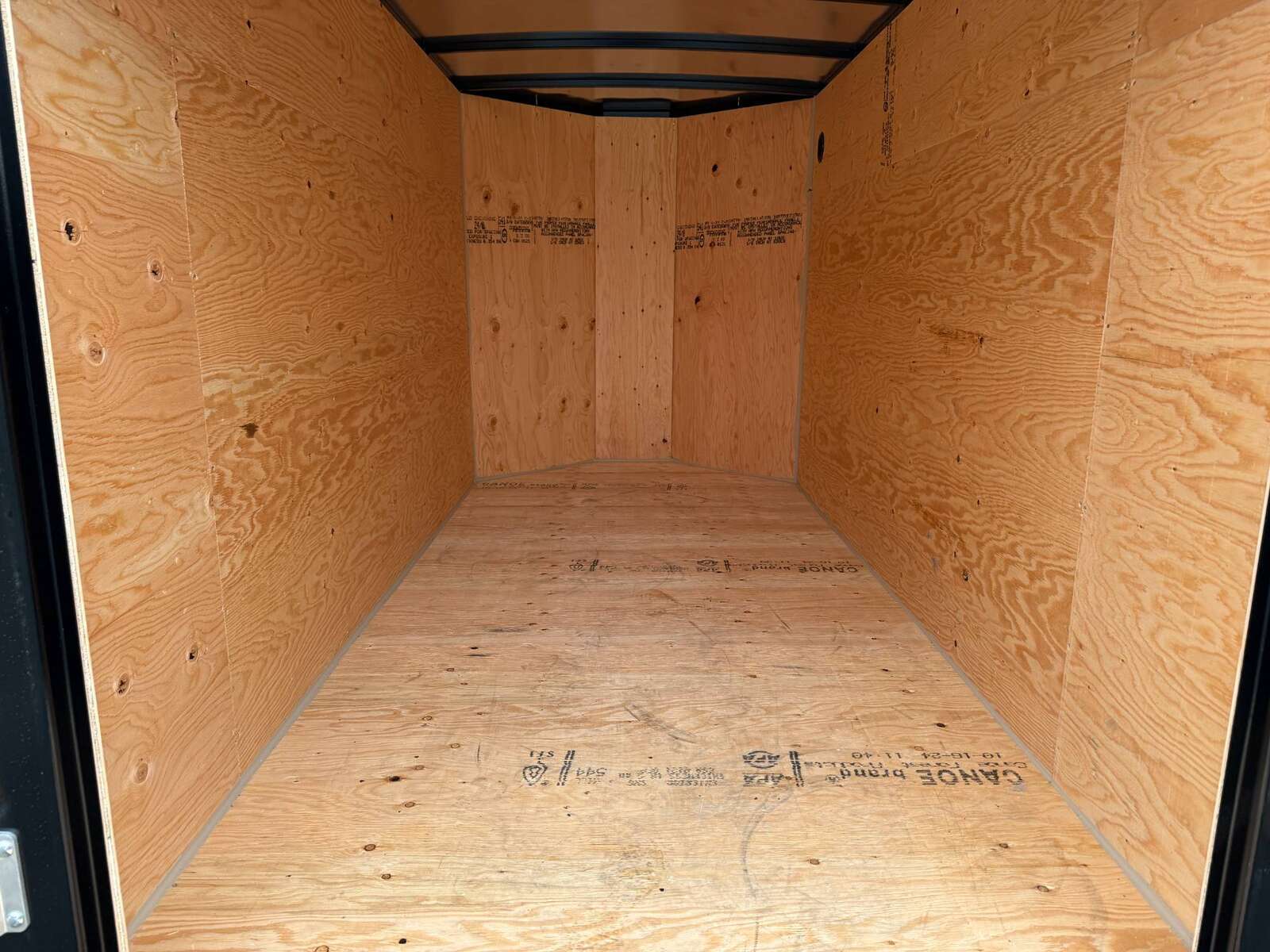 Photo of 2025 Royal Cargo 5x10 Enclosed Cargo Trailer V Nose Black Ramp Door