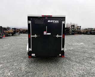 Thumbnail Photo of 2025 Royal Cargo 5x10 Enclosed Cargo Trailer V Nose Black Ramp Door