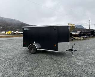 Thumbnail Photo of 2025 Royal Cargo 5x10 Enclosed Cargo Trailer V Nose Black Ramp Door