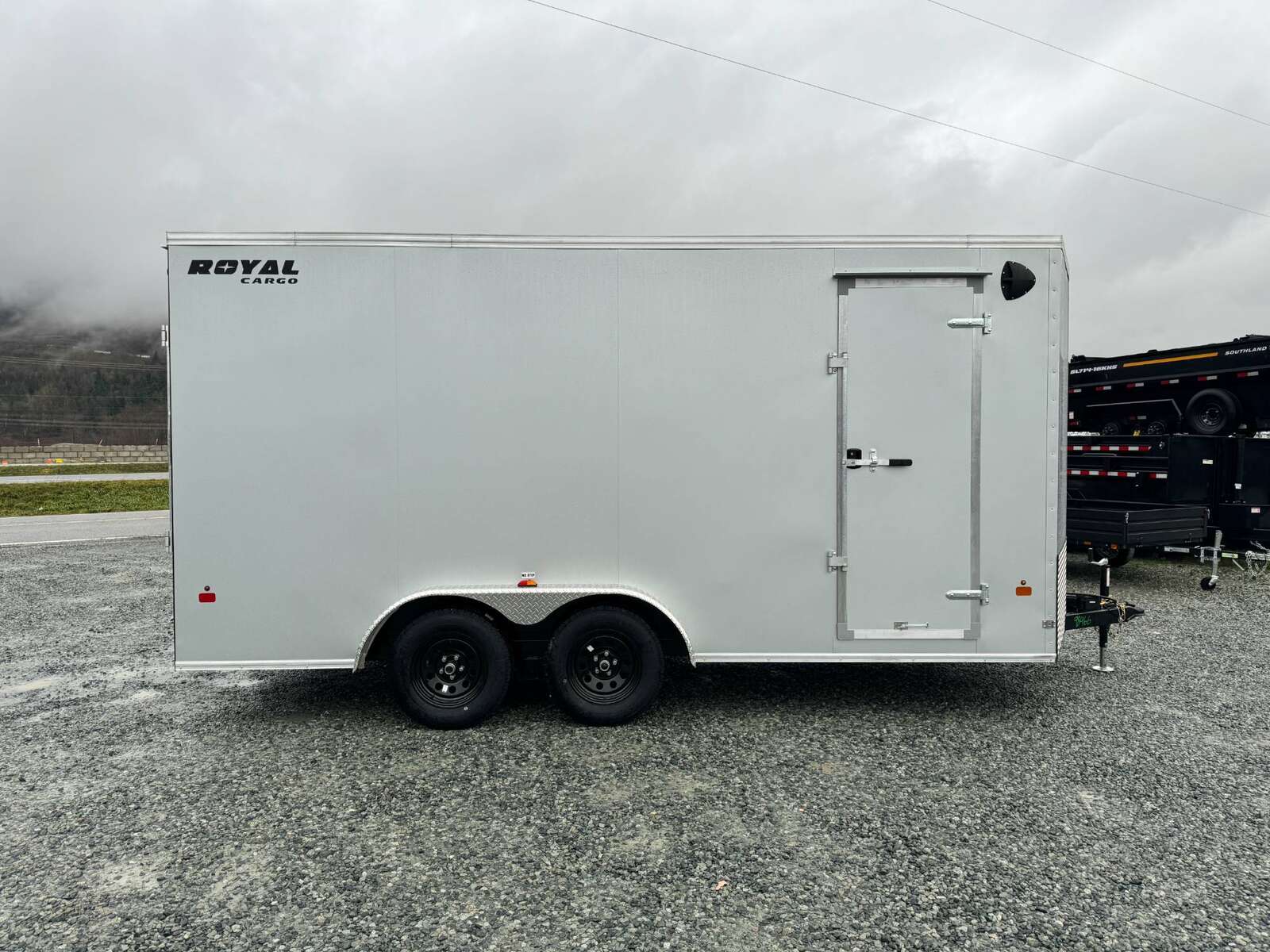 Photo of 2025 Royal Cargo 7.5X16 V-NOSE RAMP DOOR EXTRA HEIGHT Cargo / Enclosed Trailer Silver 7700lb GVW