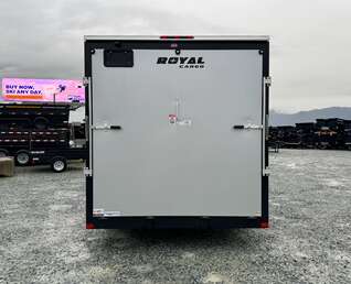 Thumbnail Photo of 2025 Royal Cargo 7.5X16 V-NOSE RAMP DOOR EXTRA HEIGHT Cargo / Enclosed Trailer Silver 7700lb GVW