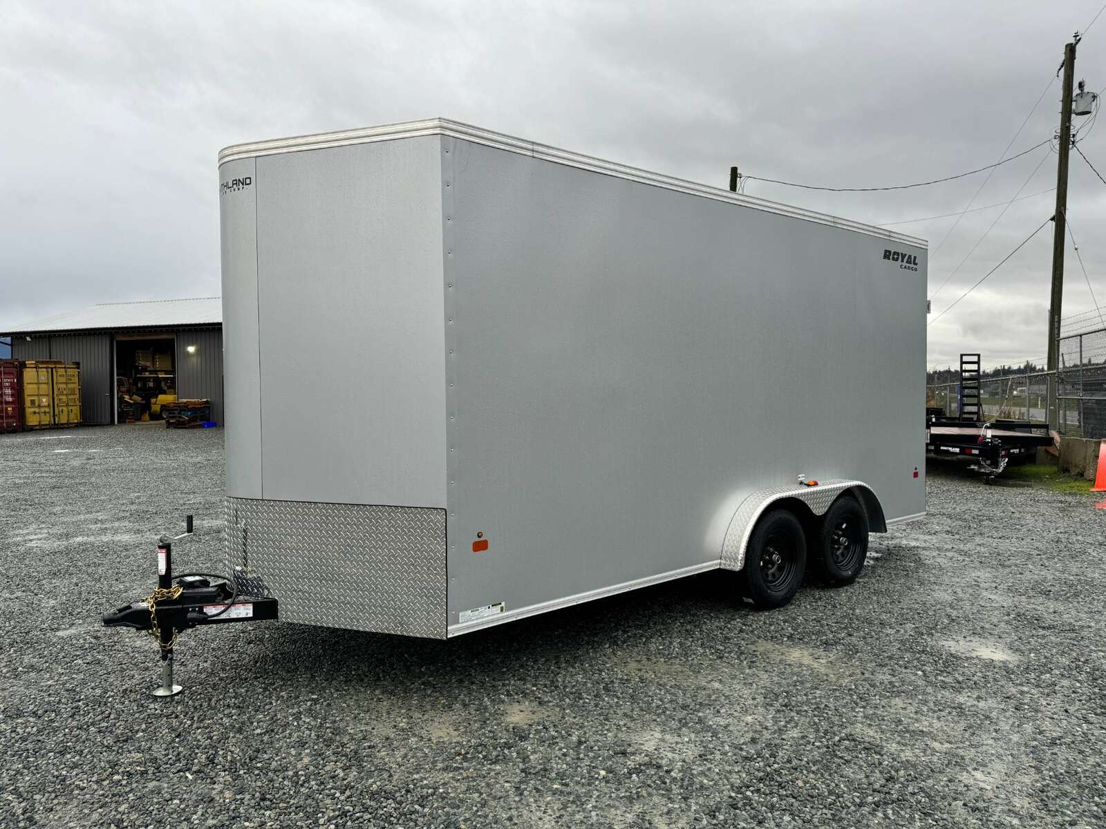 Photo of 2025 Royal Cargo 7.5X16 V-NOSE RAMP DOOR EXTRA HEIGHT Cargo / Enclosed Trailer Silver 7700lb GVW