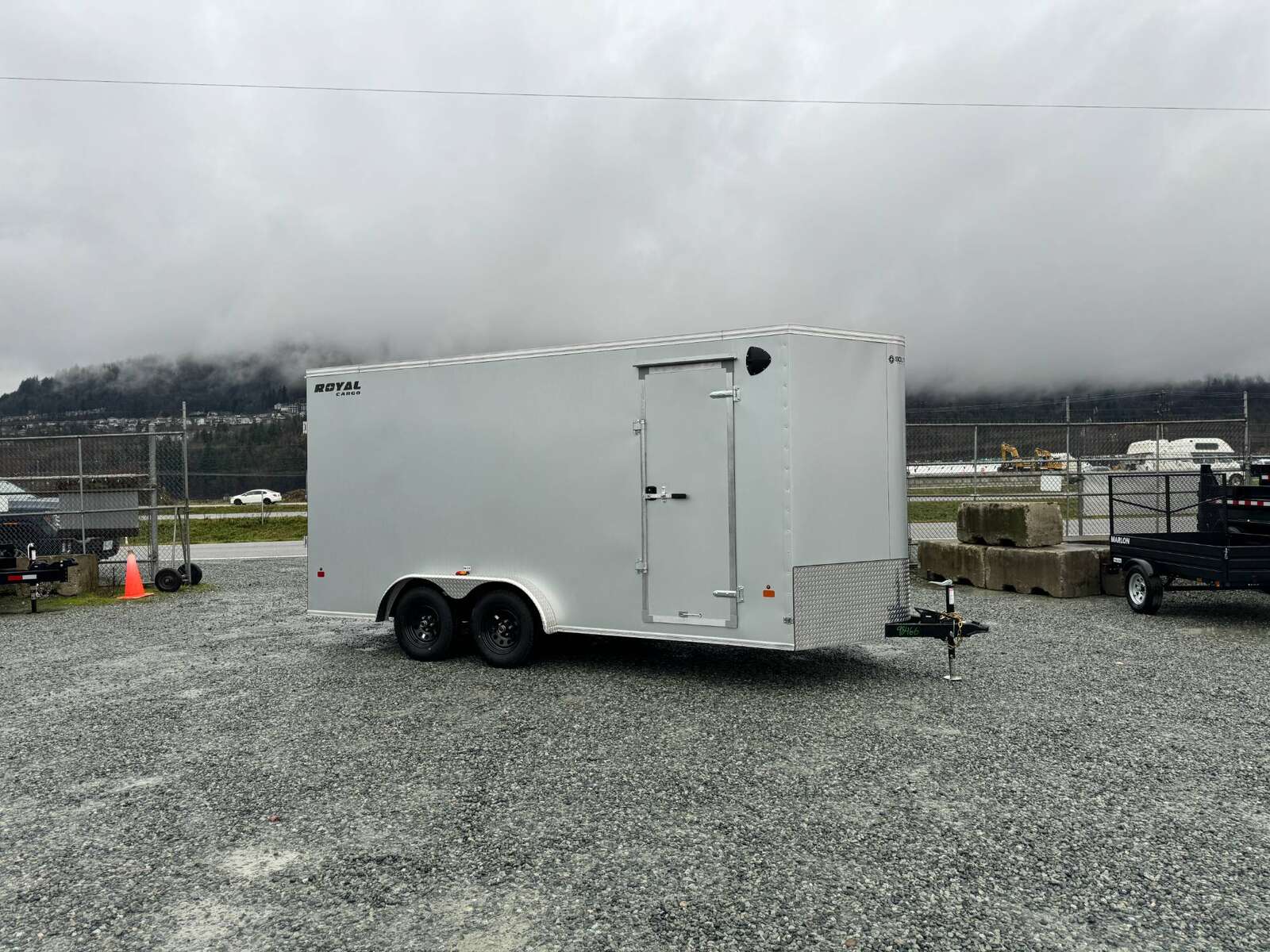 Photo of 2025 Royal Cargo 7.5X16 V-NOSE RAMP DOOR EXTRA HEIGHT Cargo / Enclosed Trailer Silver 7700lb GVW