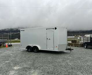 Thumbnail Photo of 2025 Royal Cargo 7.5X16 V-NOSE RAMP DOOR EXTRA HEIGHT Cargo / Enclosed Trailer Silver 7700lb GVW