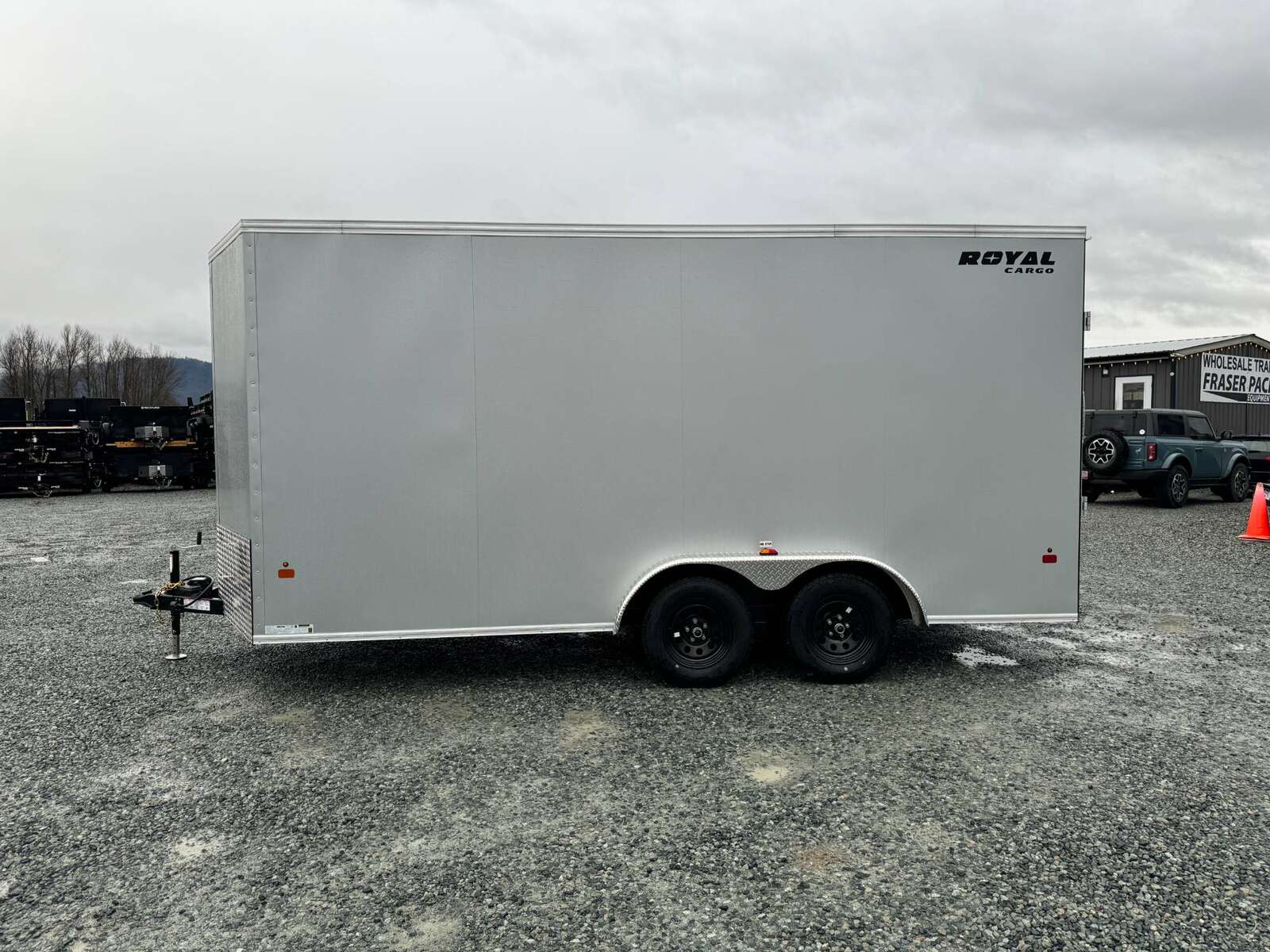 Photo of 2025 Royal Cargo 7.5X16 V-NOSE RAMP DOOR EXTRA HEIGHT Cargo / Enclosed Trailer Silver 7700lb GVW