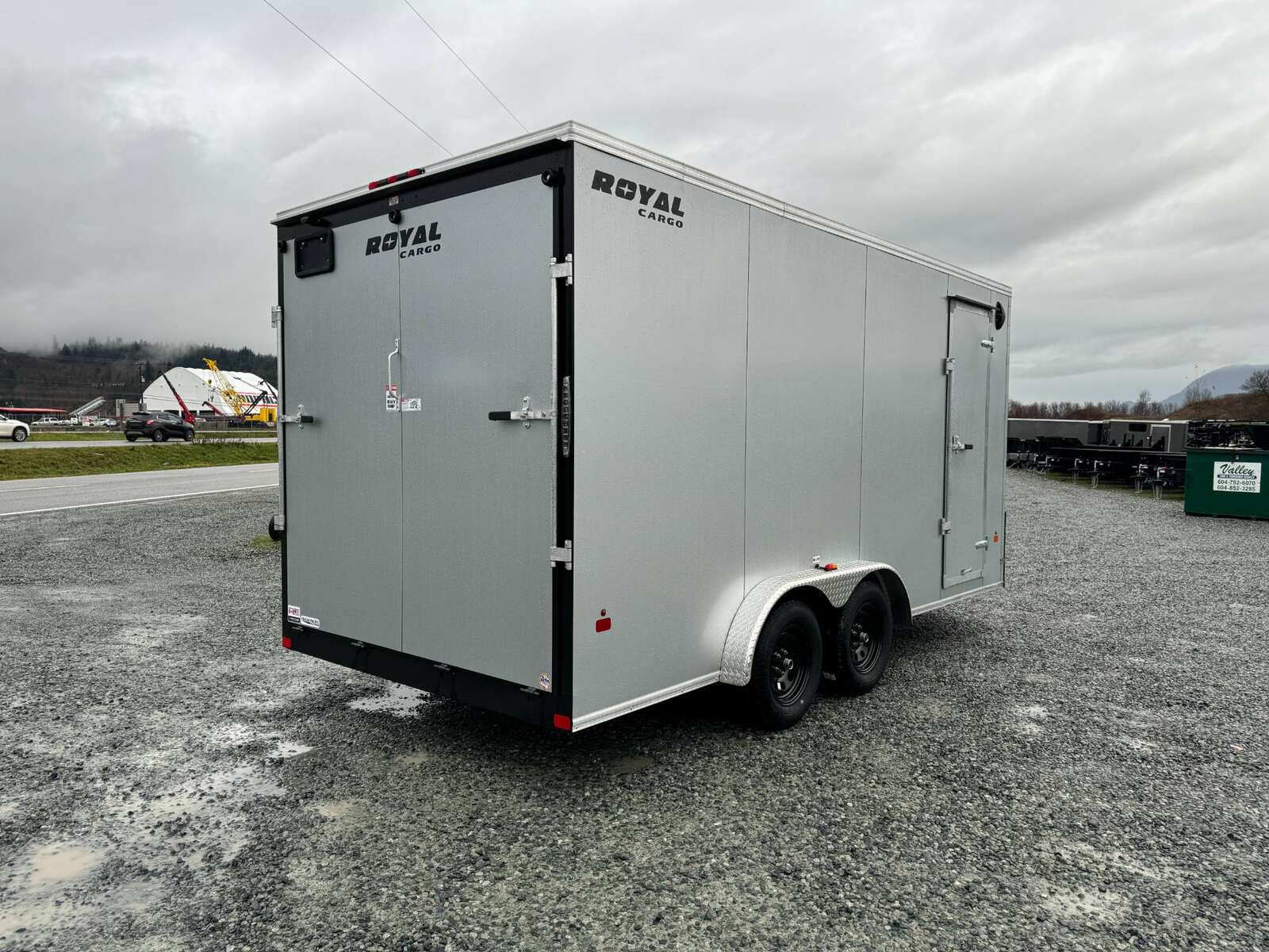 Photo of 2025 Royal Cargo 7.5X16 V-NOSE RAMP DOOR EXTRA HEIGHT Cargo / Enclosed Trailer Silver 7700lb GVW