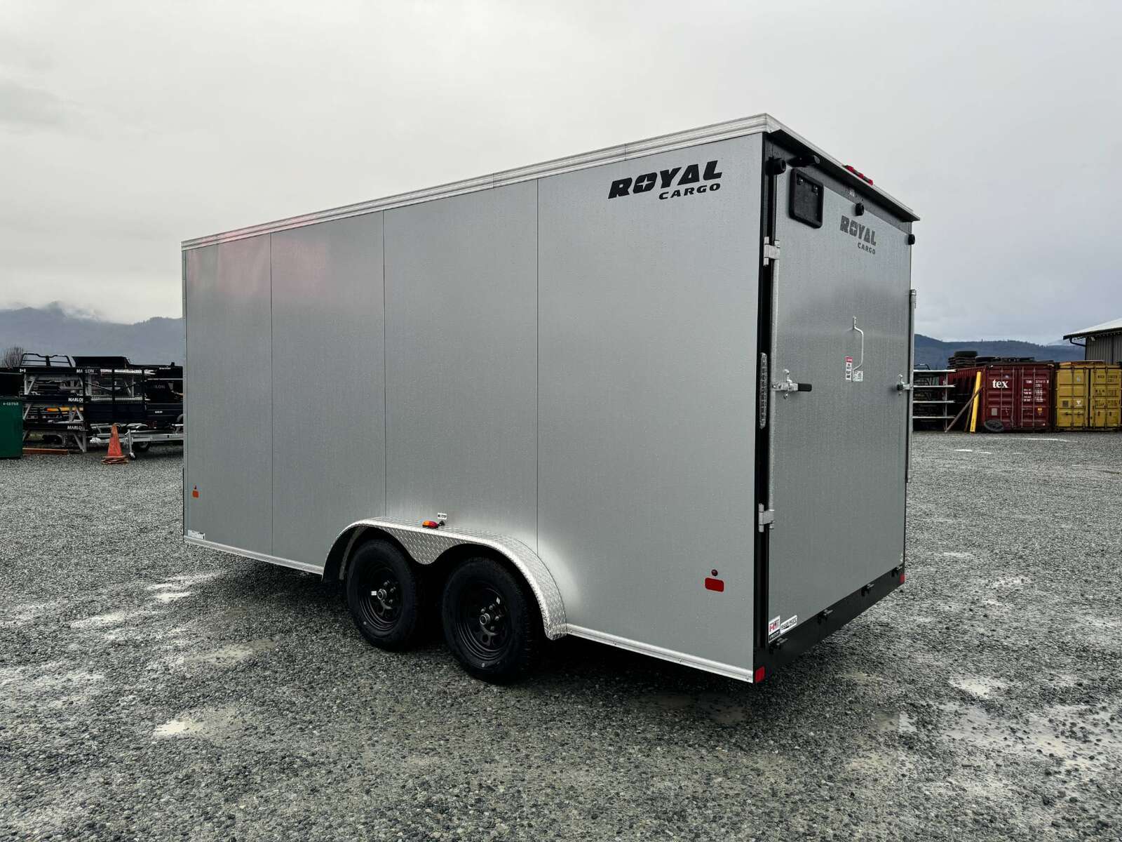 Photo of 2025 Royal Cargo 7.5X16 V-NOSE RAMP DOOR EXTRA HEIGHT Cargo / Enclosed Trailer Silver 7700lb GVW