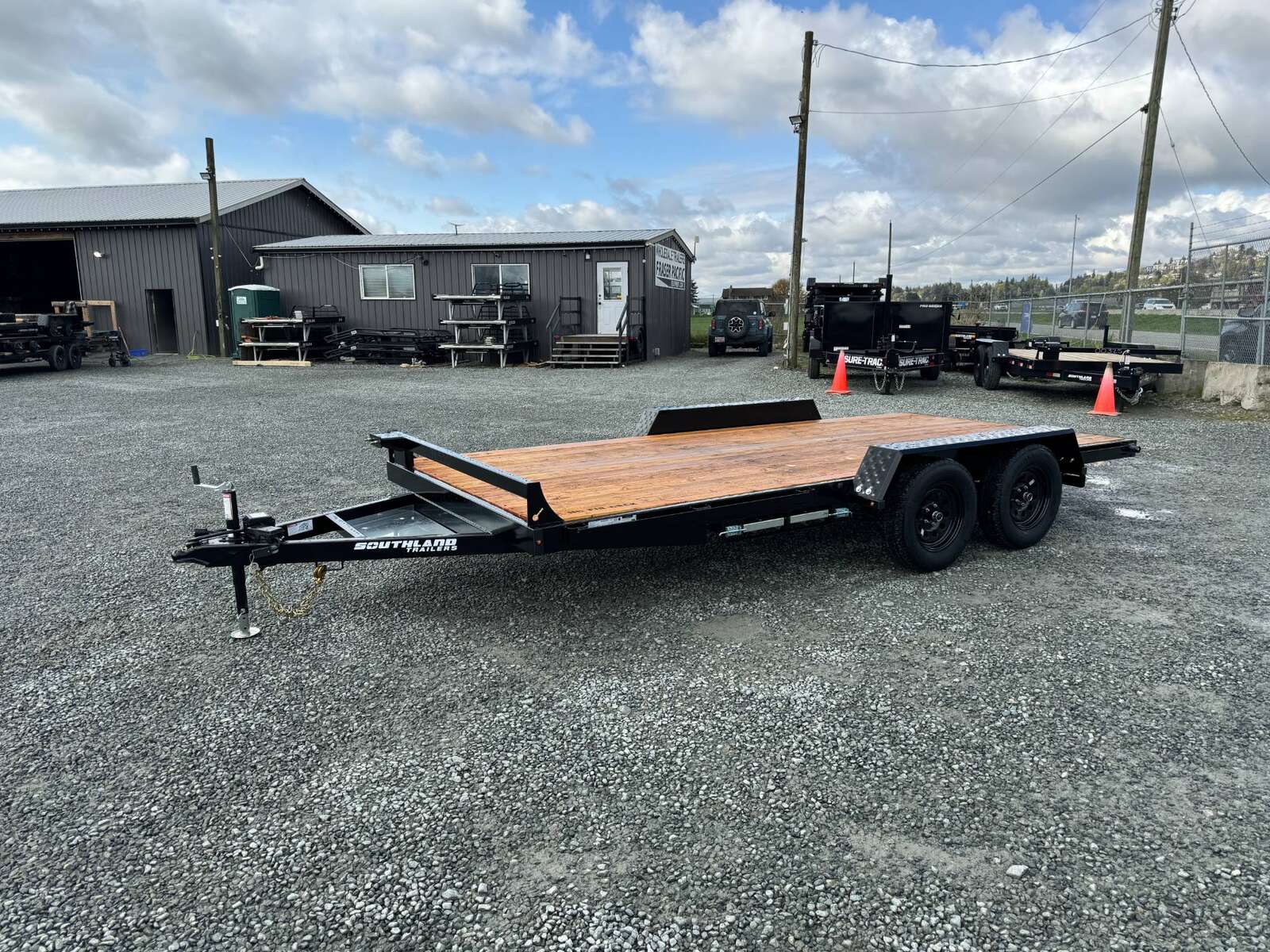 Photo of 2025 Southland 7x16 Flat Deck Car Hauler Trailer 8000lb GVW w/ Ramps