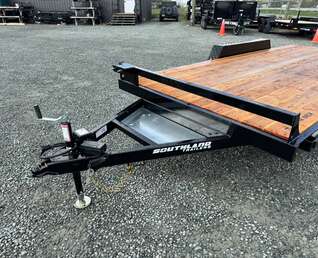 Thumbnail Photo of 2025 Southland 7x16 Flat Deck Car Hauler Trailer 8000lb GVW w/ Ramps