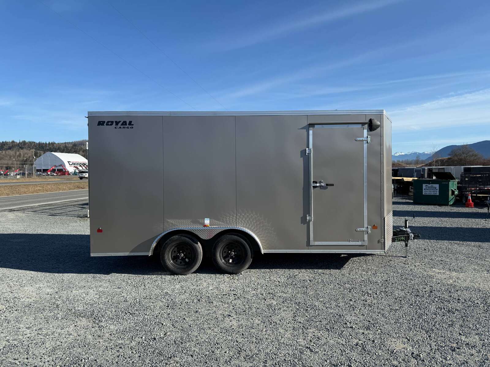 Photo of 2025 Royal Cargo 7.5X16 V-NOSE RAMP DOOR EXTRA HEIGHT Cargo / Enclosed Trailer Pewter 7700lb GVW