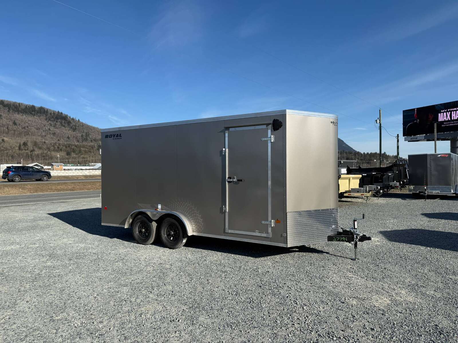 Photo of 2025 Royal Cargo 7.5X16 V-NOSE RAMP DOOR EXTRA HEIGHT Cargo / Enclosed Trailer Pewter 7700lb GVW