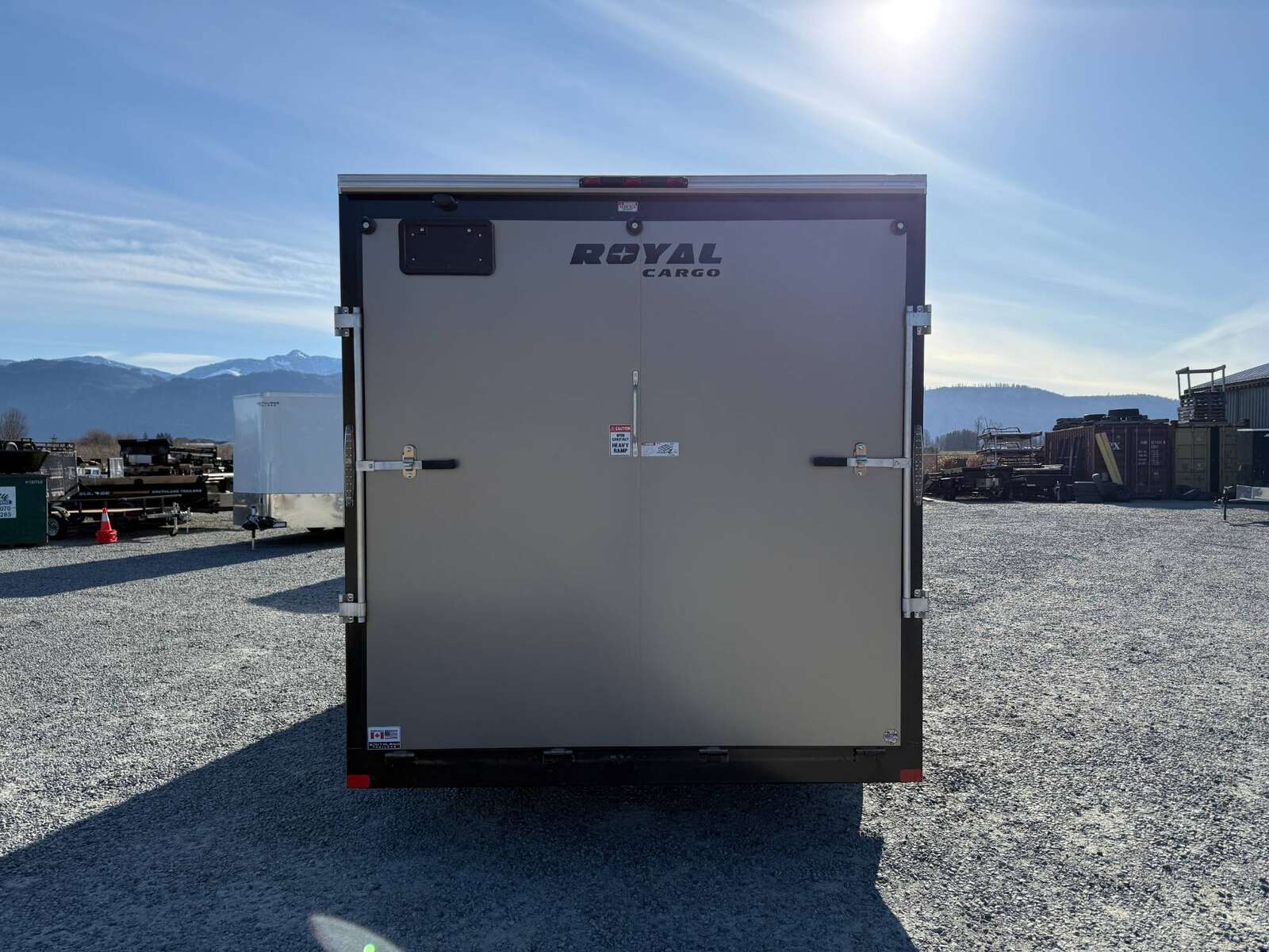 Photo of 2025 Royal Cargo 7.5X16 V-NOSE RAMP DOOR EXTRA HEIGHT Cargo / Enclosed Trailer Pewter 7700lb GVW