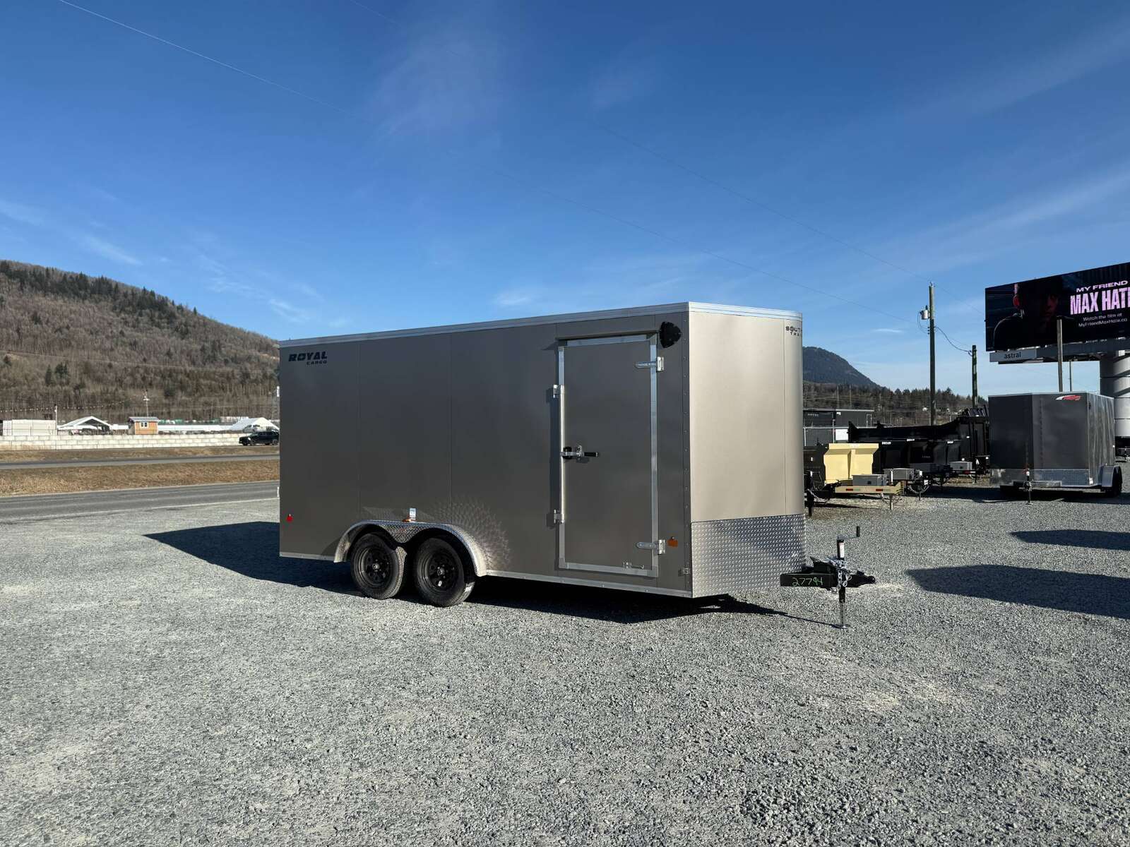 Photo of 2025 Royal Cargo 7.5X16 V-NOSE RAMP DOOR EXTRA HEIGHT Cargo / Enclosed Trailer Pewter 7700lb GVW