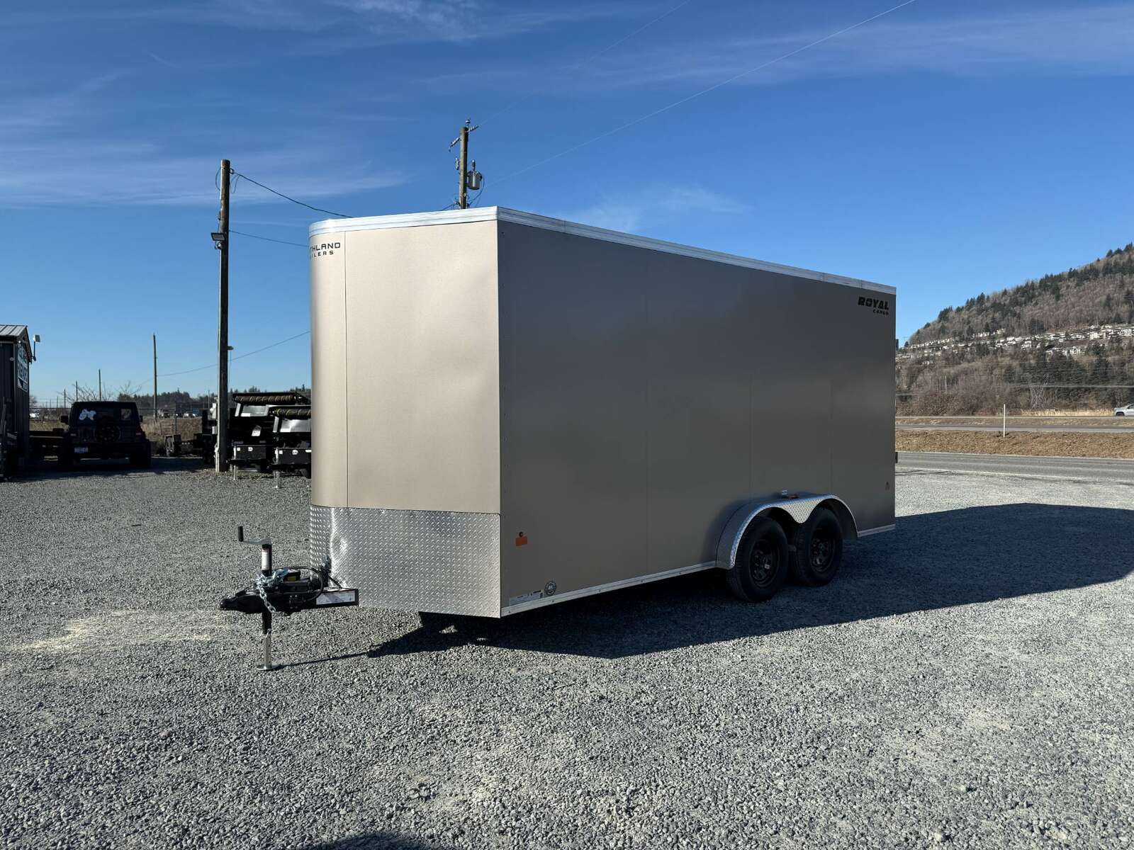 Photo of 2025 Royal Cargo 7.5X16 V-NOSE RAMP DOOR EXTRA HEIGHT Cargo / Enclosed Trailer Pewter 7700lb GVW