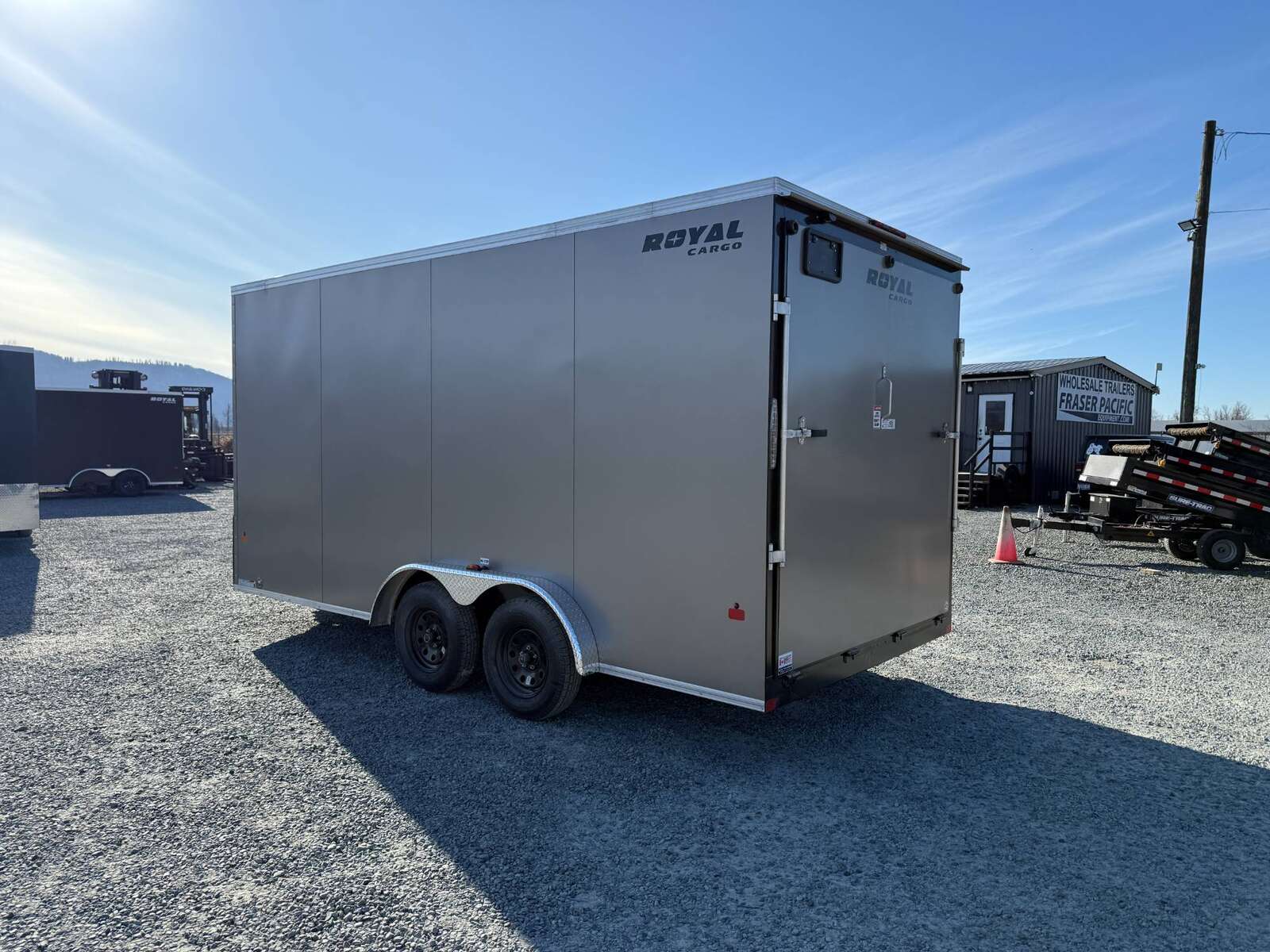 Photo of 2025 Royal Cargo 7.5X16 V-NOSE RAMP DOOR EXTRA HEIGHT Cargo / Enclosed Trailer Pewter 7700lb GVW