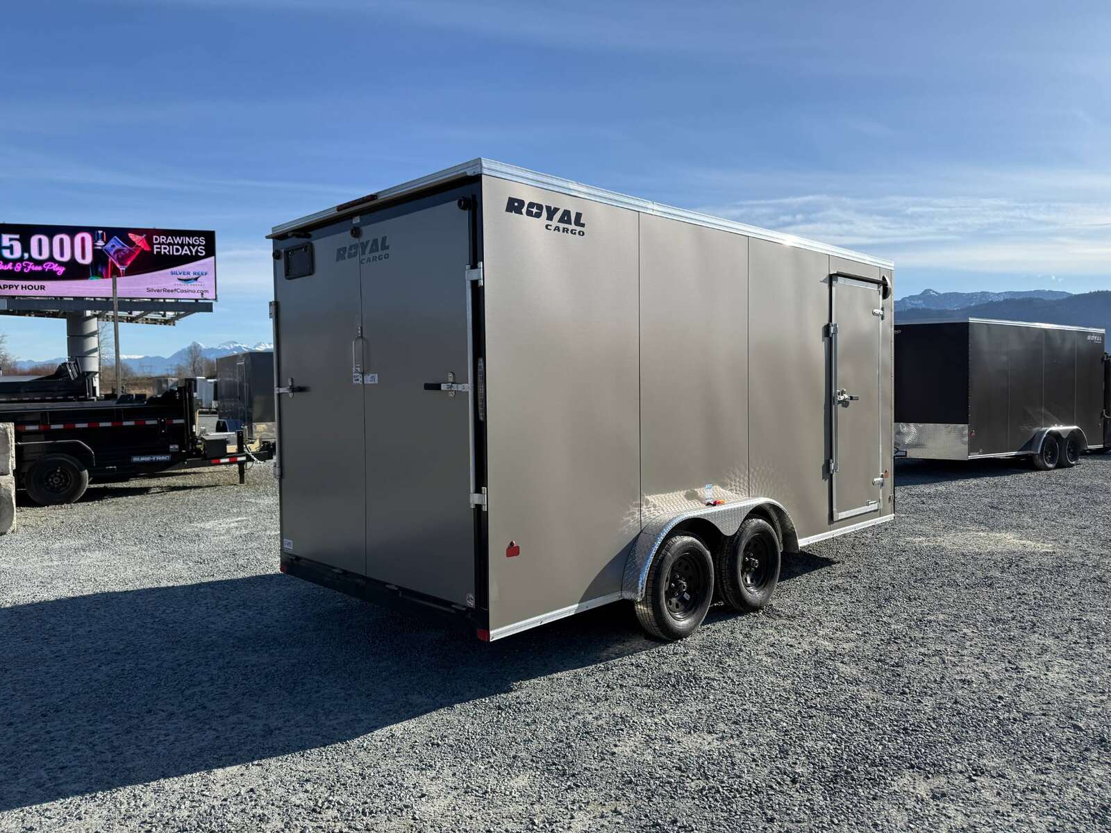 Photo of 2025 Royal Cargo 7.5X16 V-NOSE RAMP DOOR EXTRA HEIGHT Cargo / Enclosed Trailer Pewter 7700lb GVW