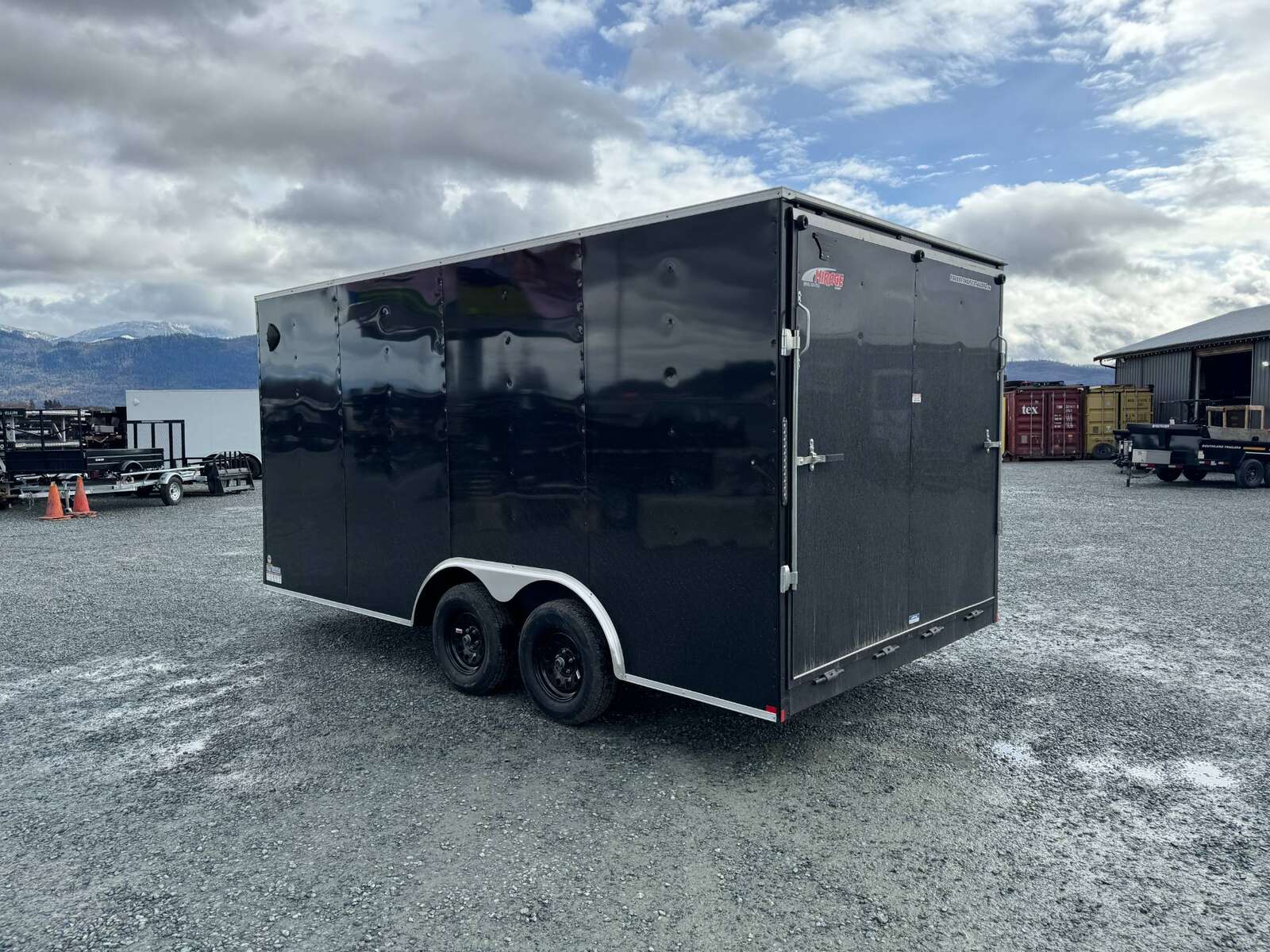 Photo of 2025 Mirage XE 8.5x16 V Nose Extra Height Cargo / Enclosed Trailer Ramp Door Black 7000lb GVW