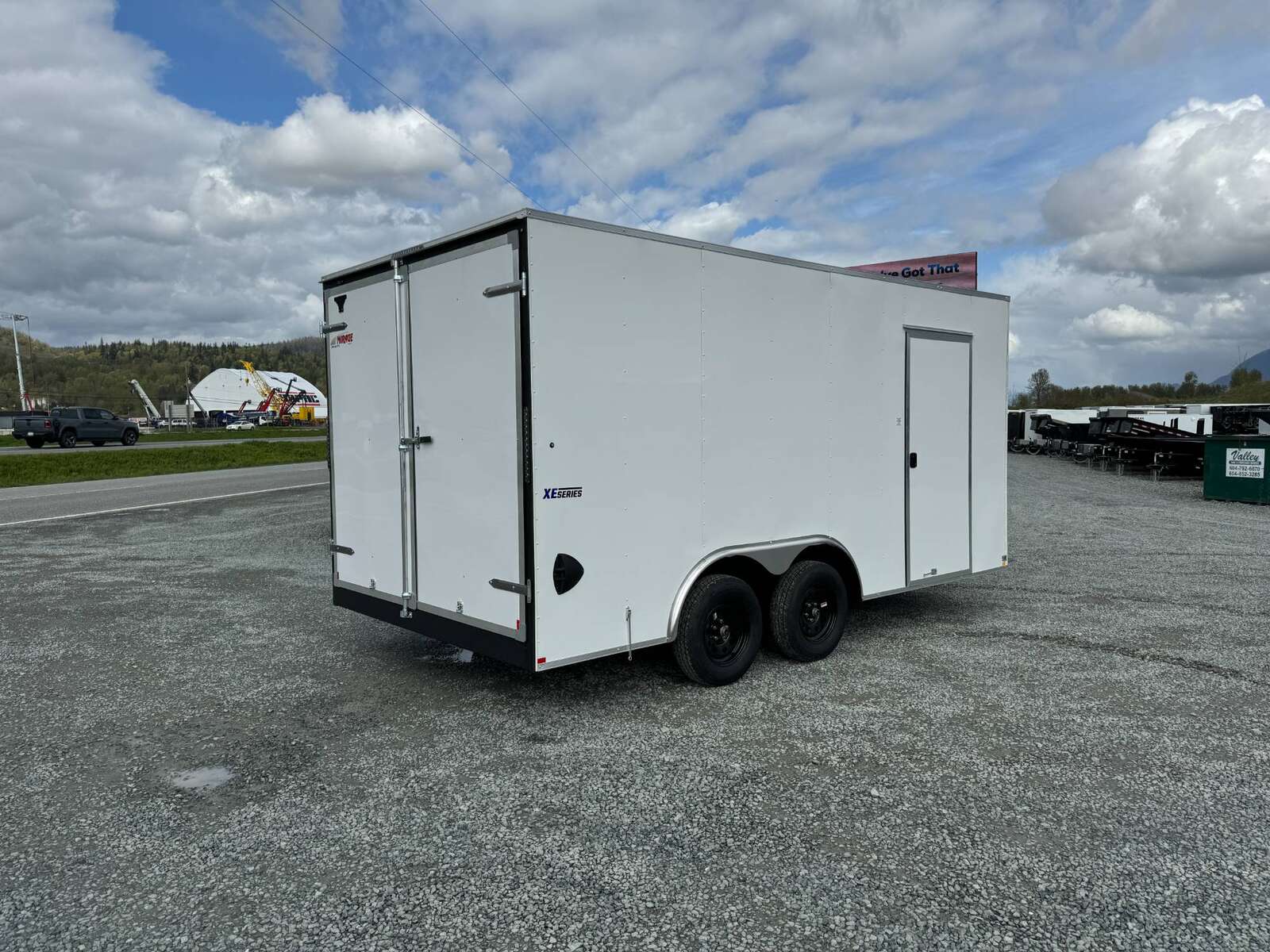 Photo of 2025 Mirage 8.5x16 XE V Nose 7000lb GVW Cargo / Enclosed Trailer Extra Heigh Barn Door White