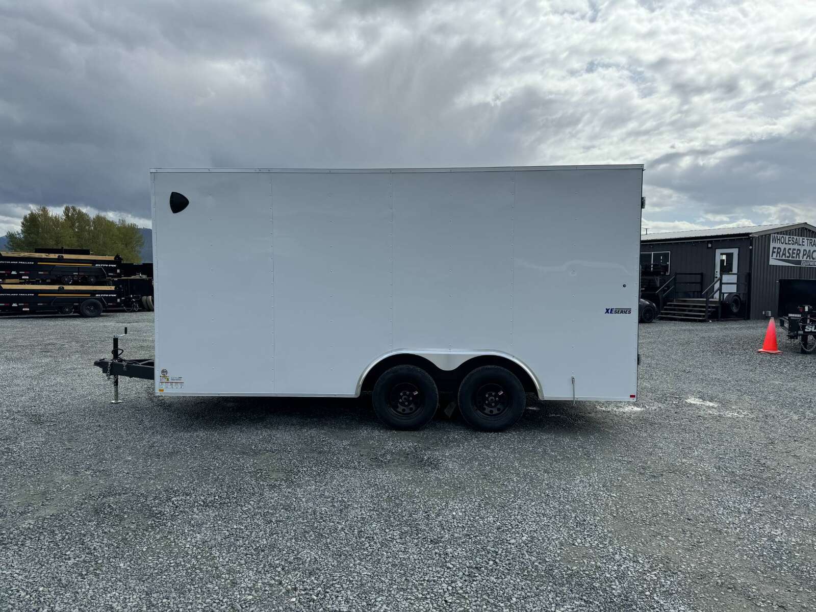 Photo of 2025 Mirage 8.5x16 XE V Nose 7000lb GVW Cargo / Enclosed Trailer Extra Heigh Barn Door White