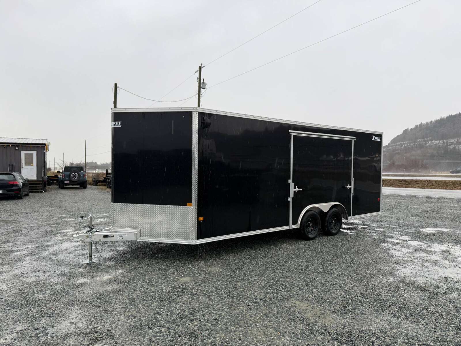 Photo of 2025 Alcom XLT Pro 8.5x20 Car Hauler Enclosed Cargo Trailer w/ Side escape door 7000lb GVW Black