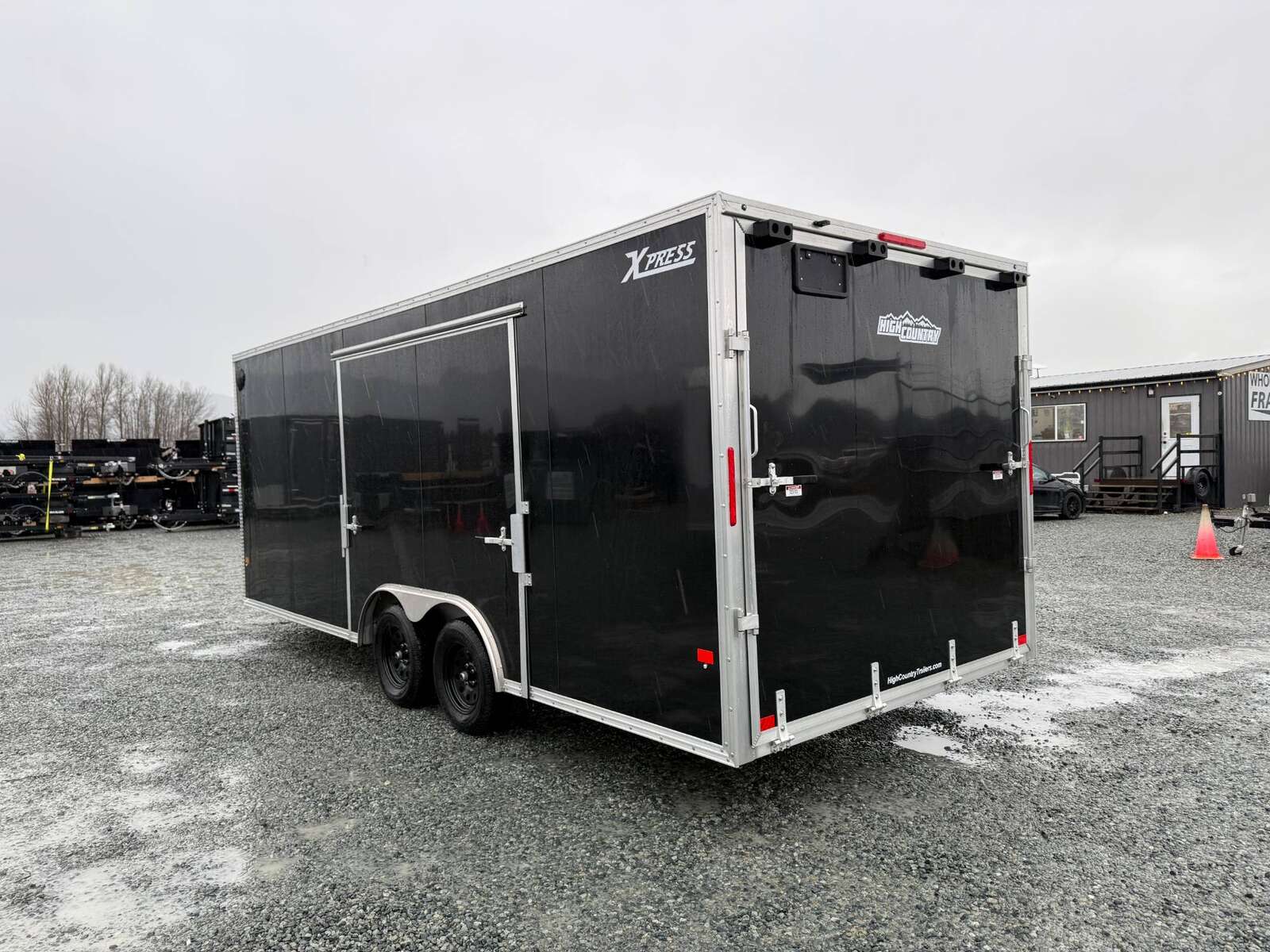 Photo of 2025 Alcom XLT Pro 8.5x20 Car Hauler Enclosed Cargo Trailer w/ Side escape door 7000lb GVW Black