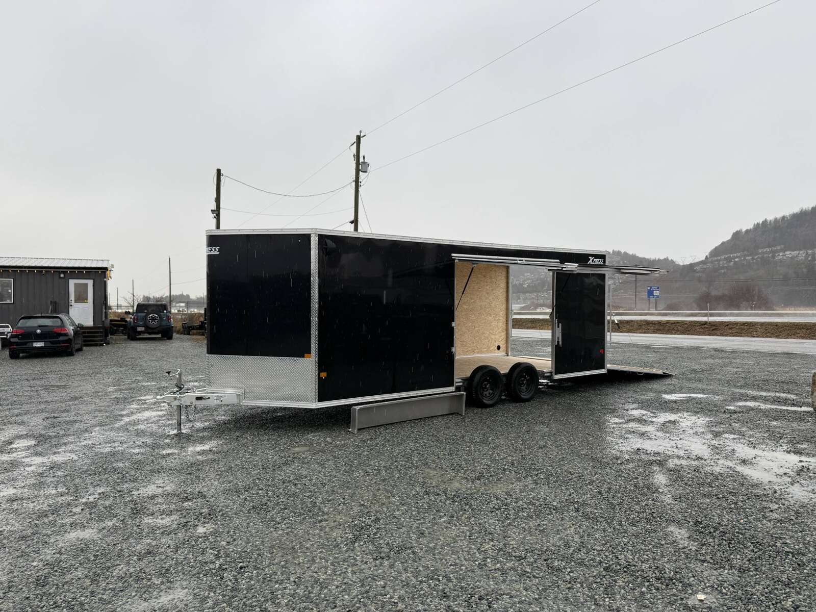 Photo of 2025 Alcom XLT Pro 8.5x20 Car Hauler Enclosed Cargo Trailer w/ Side escape door 7000lb GVW Black