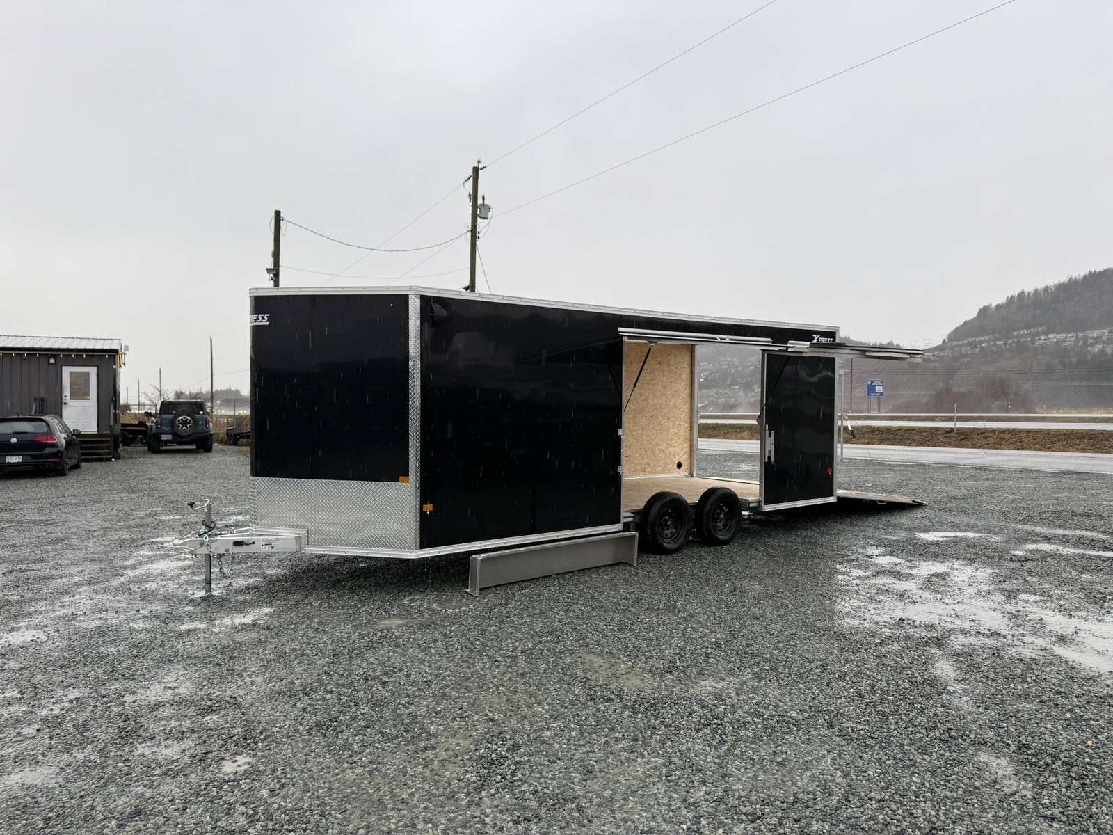 Photo of 2025 Alcom XLT Pro 8.5x20 Car Hauler Enclosed Cargo Trailer w/ Side escape door 7000lb GVW Black