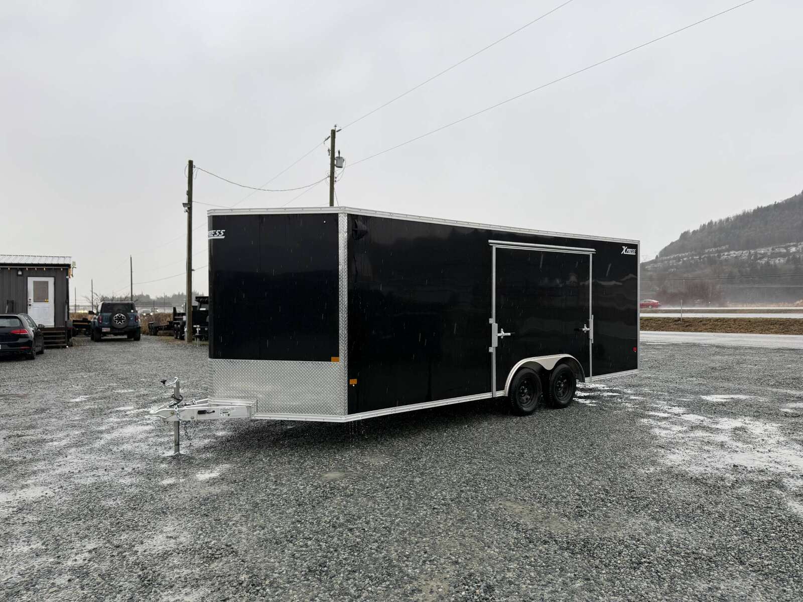 Photo of 2025 Alcom XLT Pro 8.5x20 Car Hauler Enclosed Cargo Trailer w/ Side escape door 7000lb GVW Black