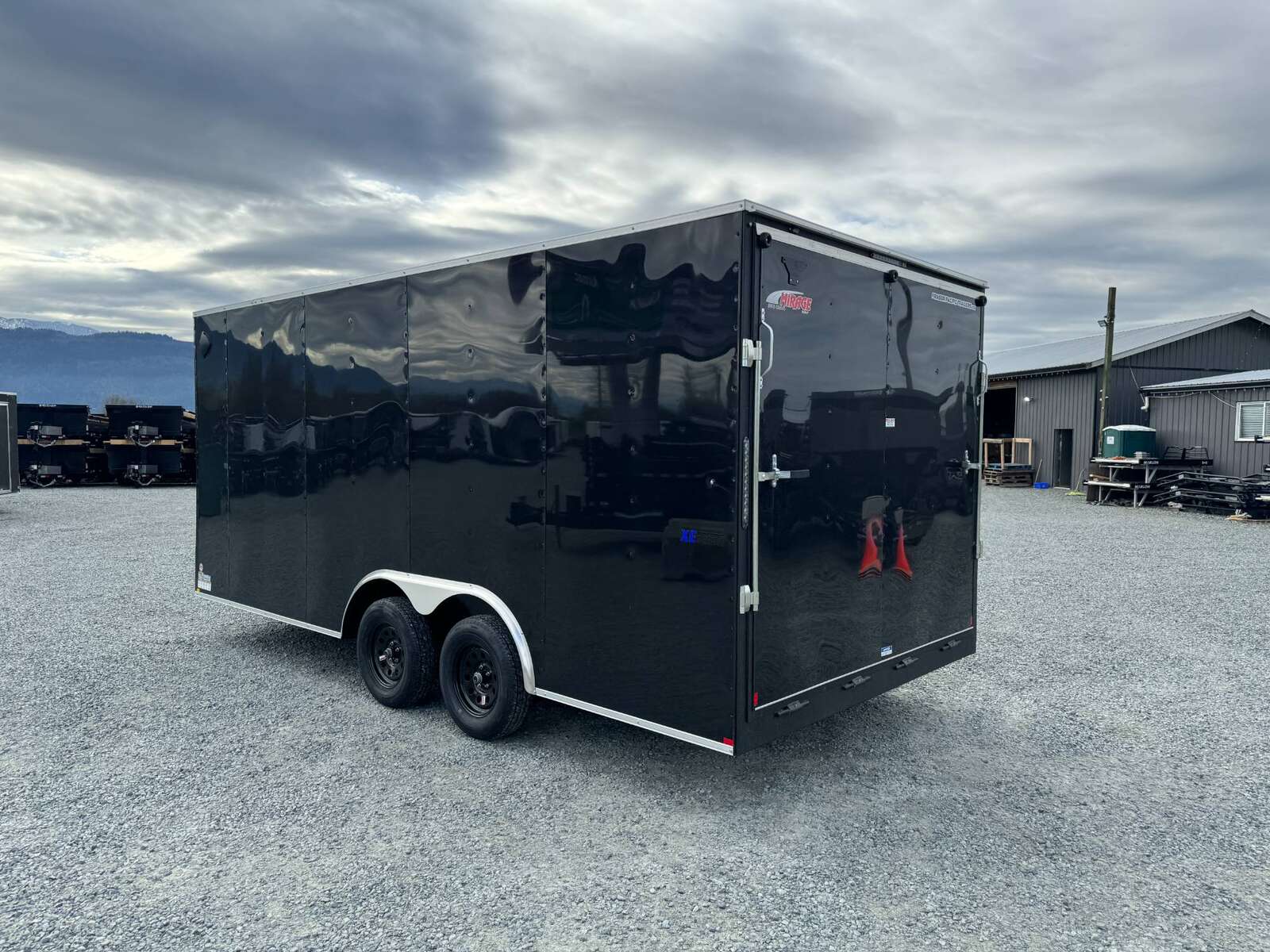 Photo of 2025 Mirage XE 8.5x18 Cargo Enclosed Trailer Ramp Door Extra Height Black 7000lb GVW