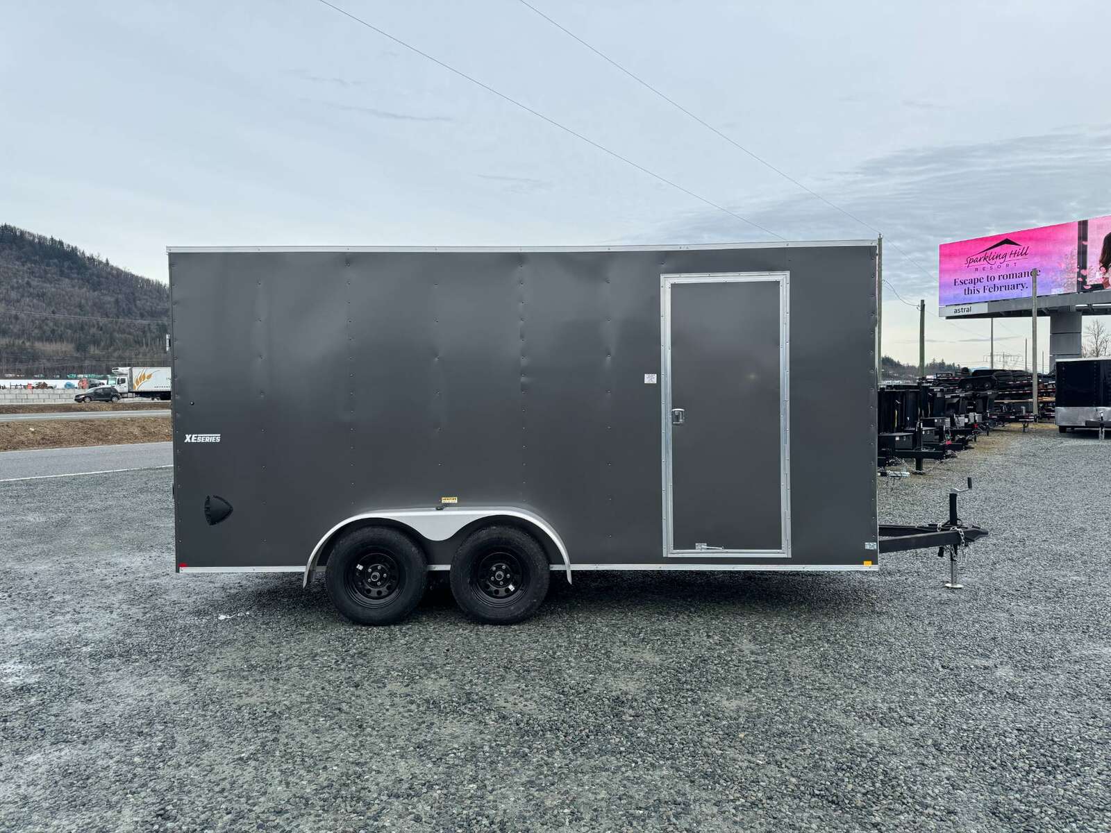 Photo of 2025 Mirage XE 7X16 V-Nose Ramp Door Cargo / Enclosed Trailer Extra Height Charcoal Grey 7000lb GVW