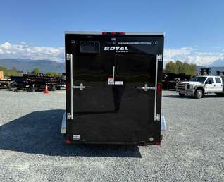 Thumbnail Photo of 2027 Royal Cargo 6x12 V Nose Cargo / Enclosed Trailer Ramp Door Gloss Black Tandem Axle 7700lb GVW