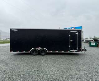 Thumbnail Photo of 2026 Royal Cargo 8.5x24 V Nose Car Hauler Cargo / Enclosed Trailer 11,400lb GVW Satin Black Ramp Door Extra Height