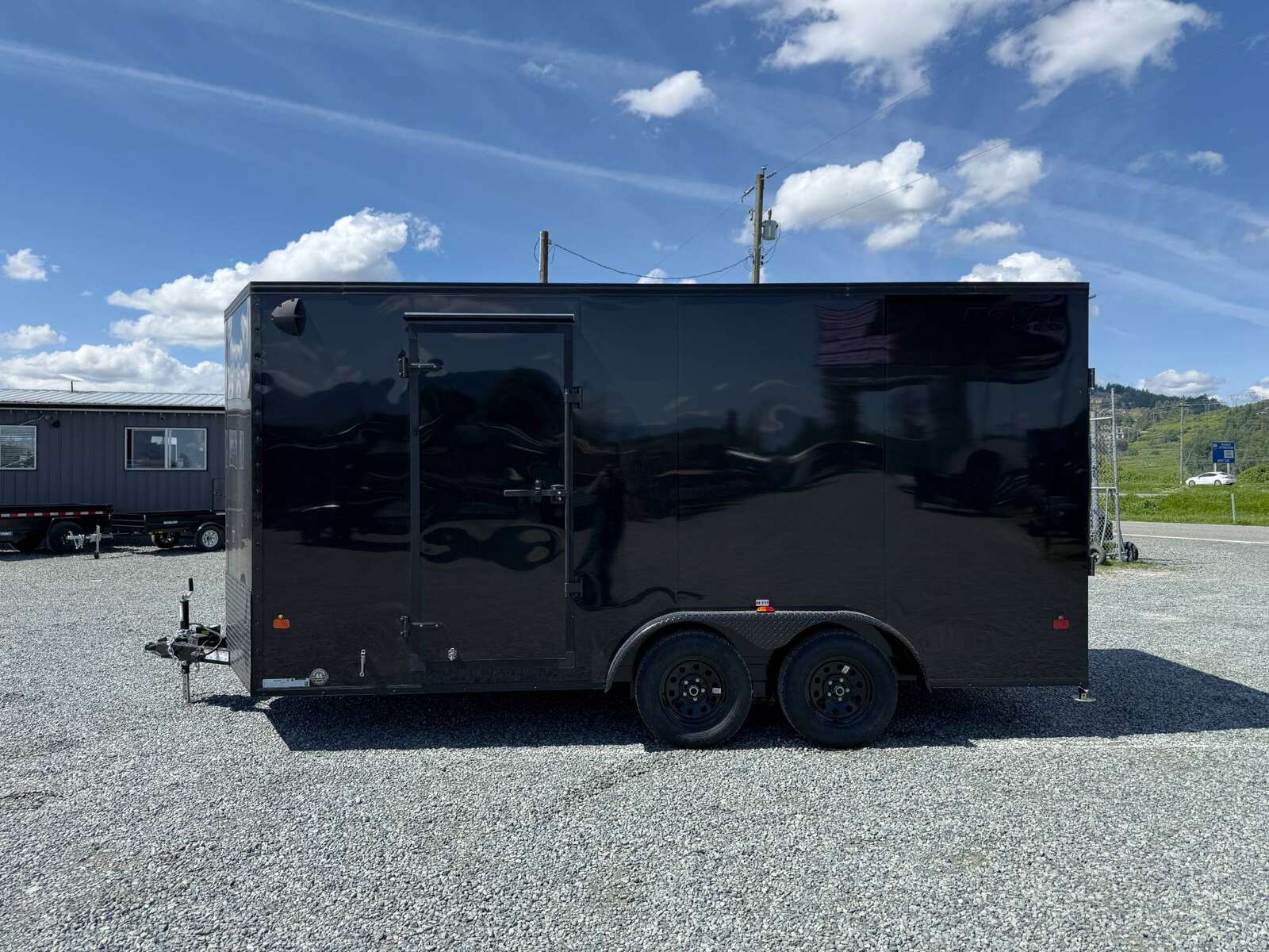 Photo of 2026 Royal 7.5X16 Cargo / Enclosed Trailer Camping Package w/ Window & Power Port RAMP DOOR EXTRA HEIGHT Black 7700lb GVW
