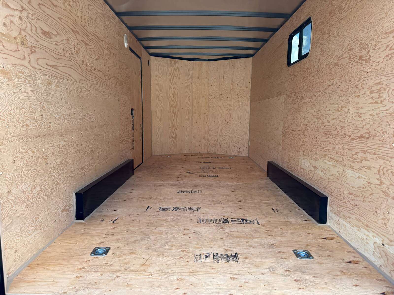 Photo of 2026 Royal 7.5X16 Cargo / Enclosed Trailer Camping Package w/ Window & Power Port RAMP DOOR EXTRA HEIGHT Black 7700lb GVW