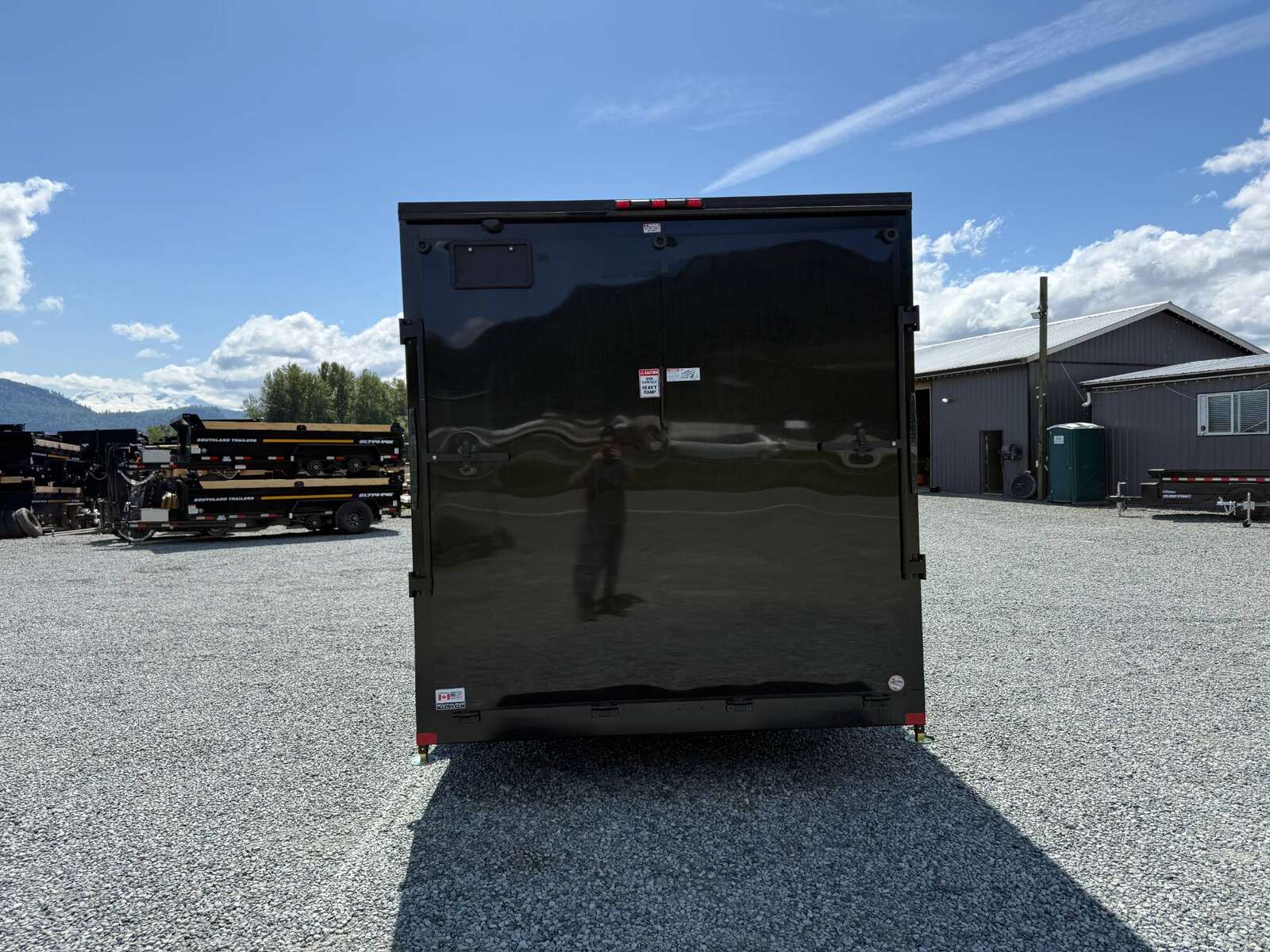 Photo of 2026 Royal 7.5X16 Cargo / Enclosed Trailer Camping Package w/ Window & Power Port RAMP DOOR EXTRA HEIGHT Black 7700lb GVW