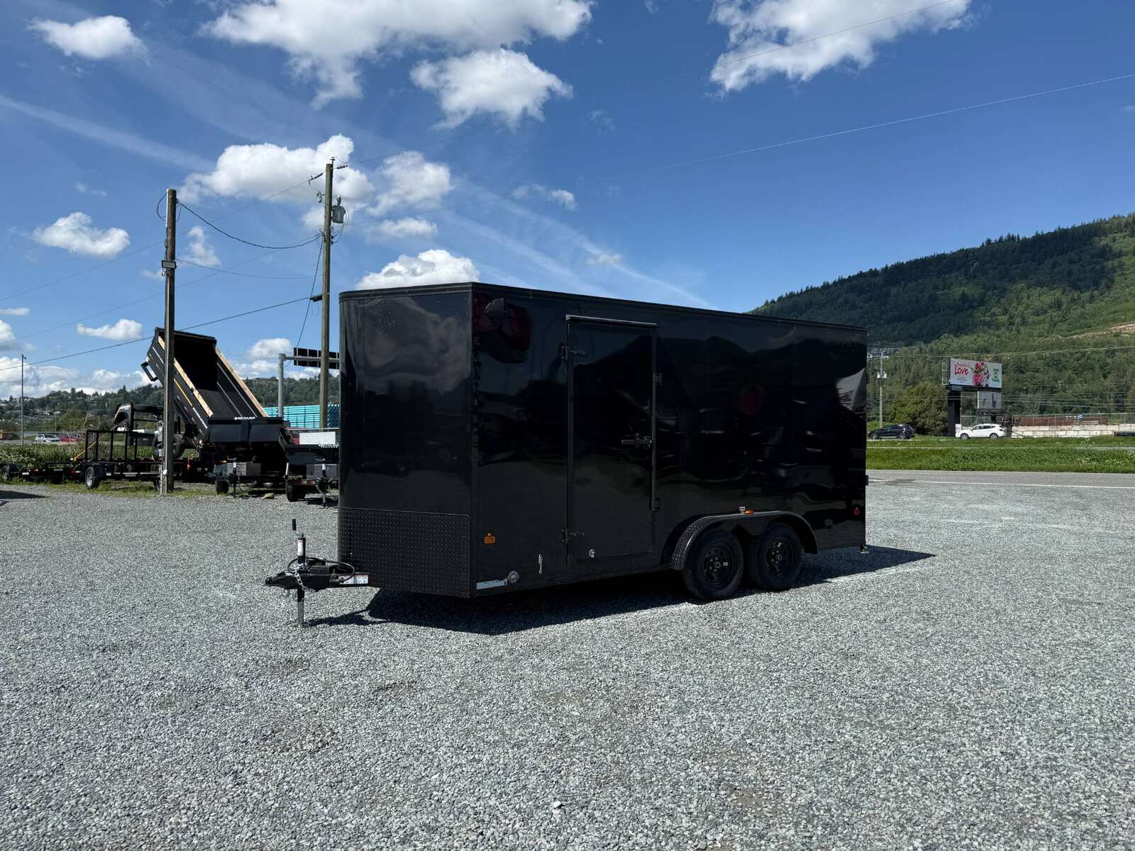 Photo of 2026 Royal 7.5X16 Cargo / Enclosed Trailer Camping Package w/ Window & Power Port RAMP DOOR EXTRA HEIGHT Black 7700lb GVW