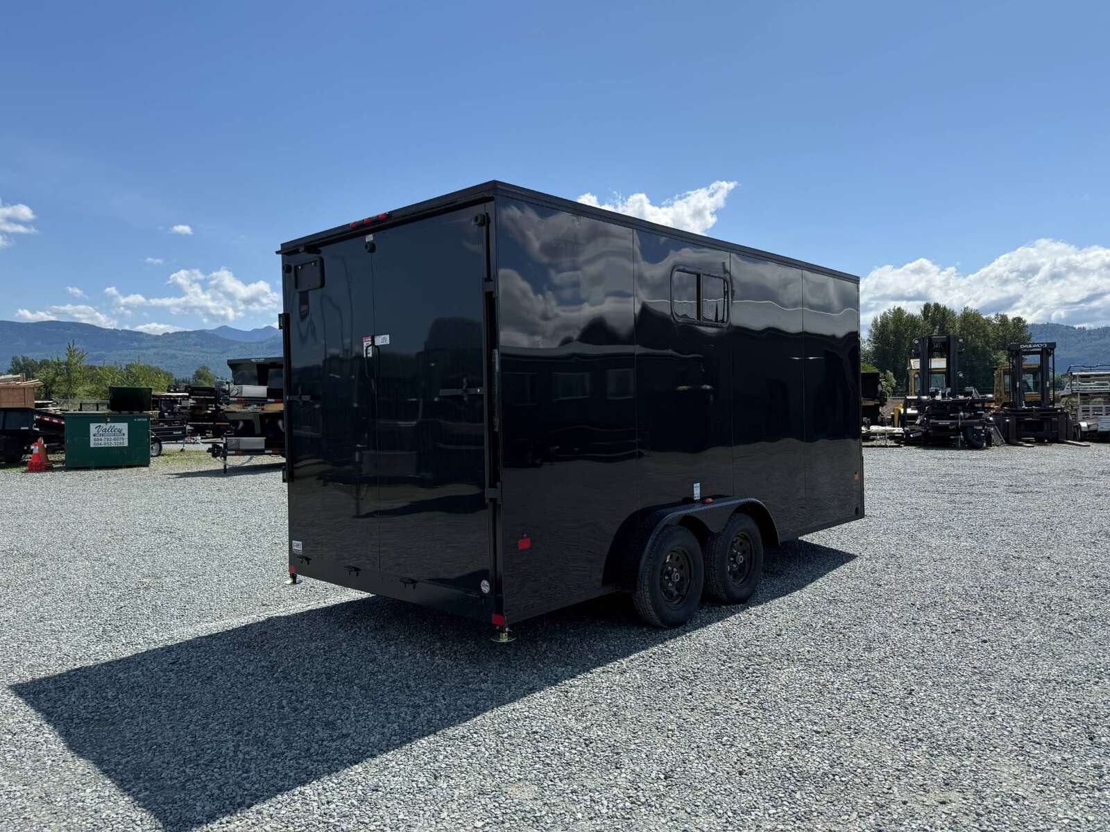 Photo of 2026 Royal 7.5X16 Cargo / Enclosed Trailer Camping Package w/ Window & Power Port RAMP DOOR EXTRA HEIGHT Black 7700lb GVW