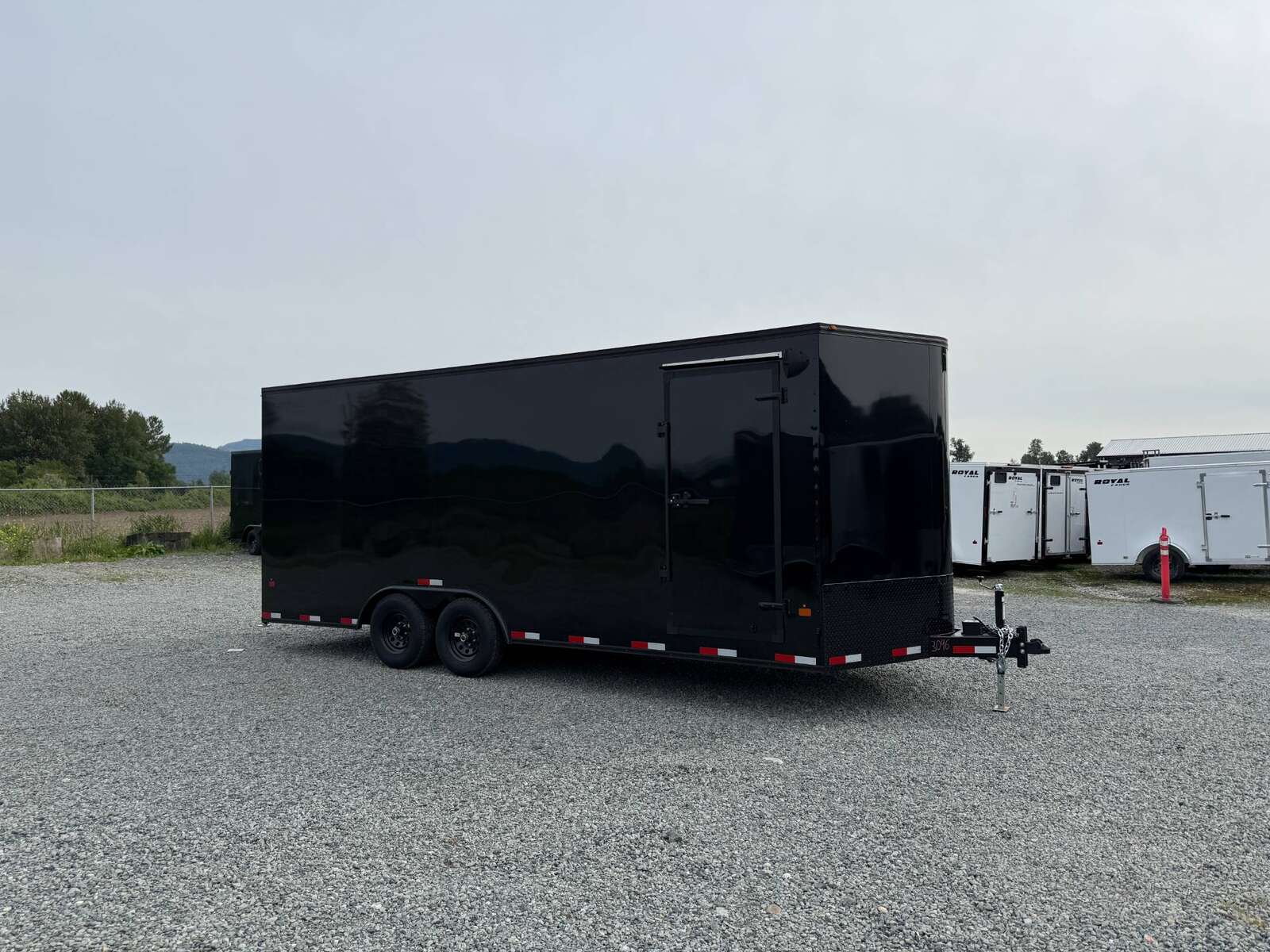 Photo of 2026 Royal Cargo BLACKOUT Package 8.5x20 +V Nose 11,400lb Cargo / Enclosed Trailer Car Hauler Extra Height Ramp Door Gloss Black