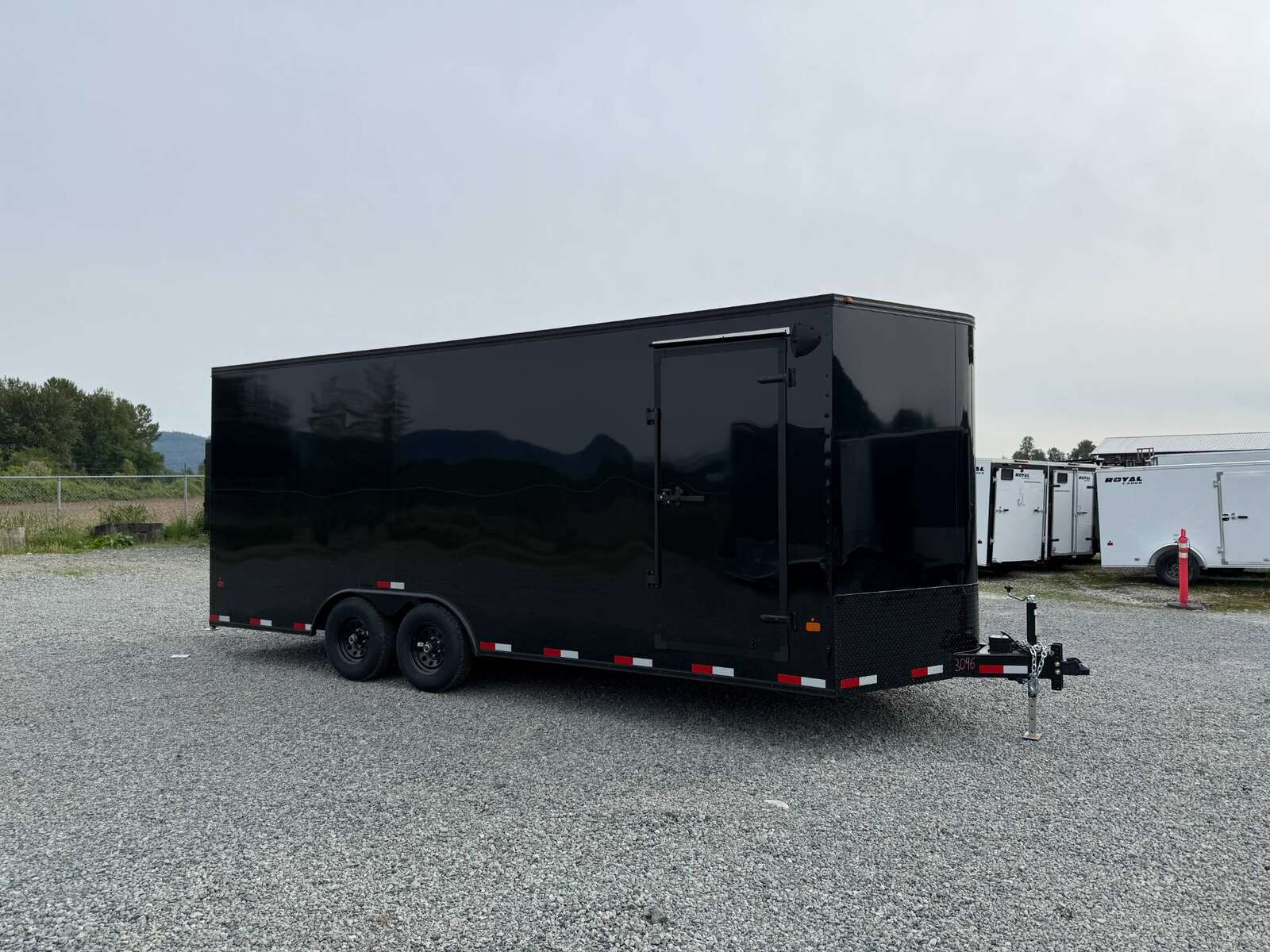 Photo of 2026 Royal Cargo BLACKOUT Package 8.5x20 +V Nose 11,400lb Cargo / Enclosed Trailer Car Hauler Extra Height Ramp Door Gloss Black