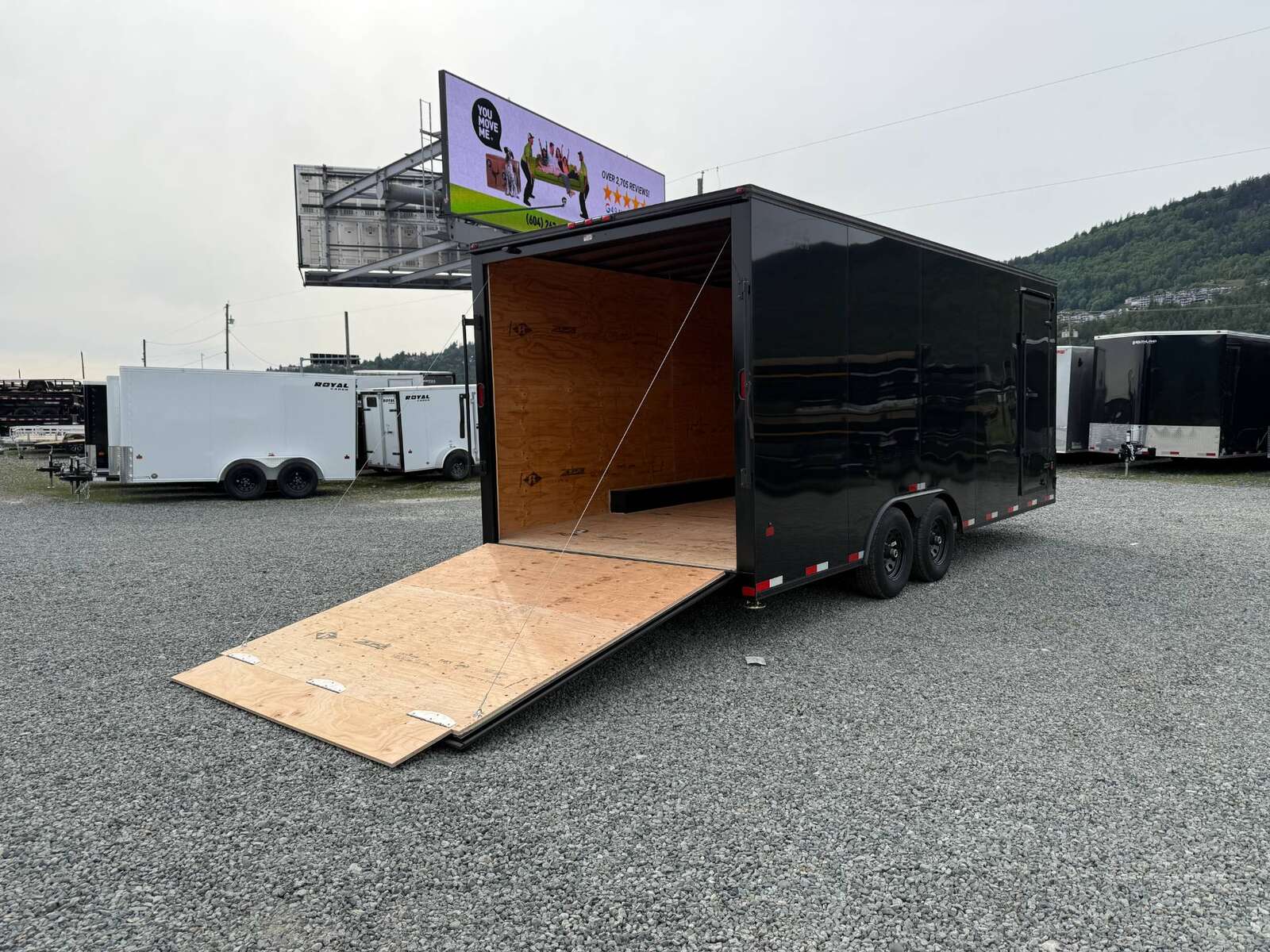 Photo of 2026 Royal Cargo BLACKOUT Package 8.5x20 +V Nose 11,400lb Cargo / Enclosed Trailer Car Hauler Extra Height Ramp Door Gloss Black