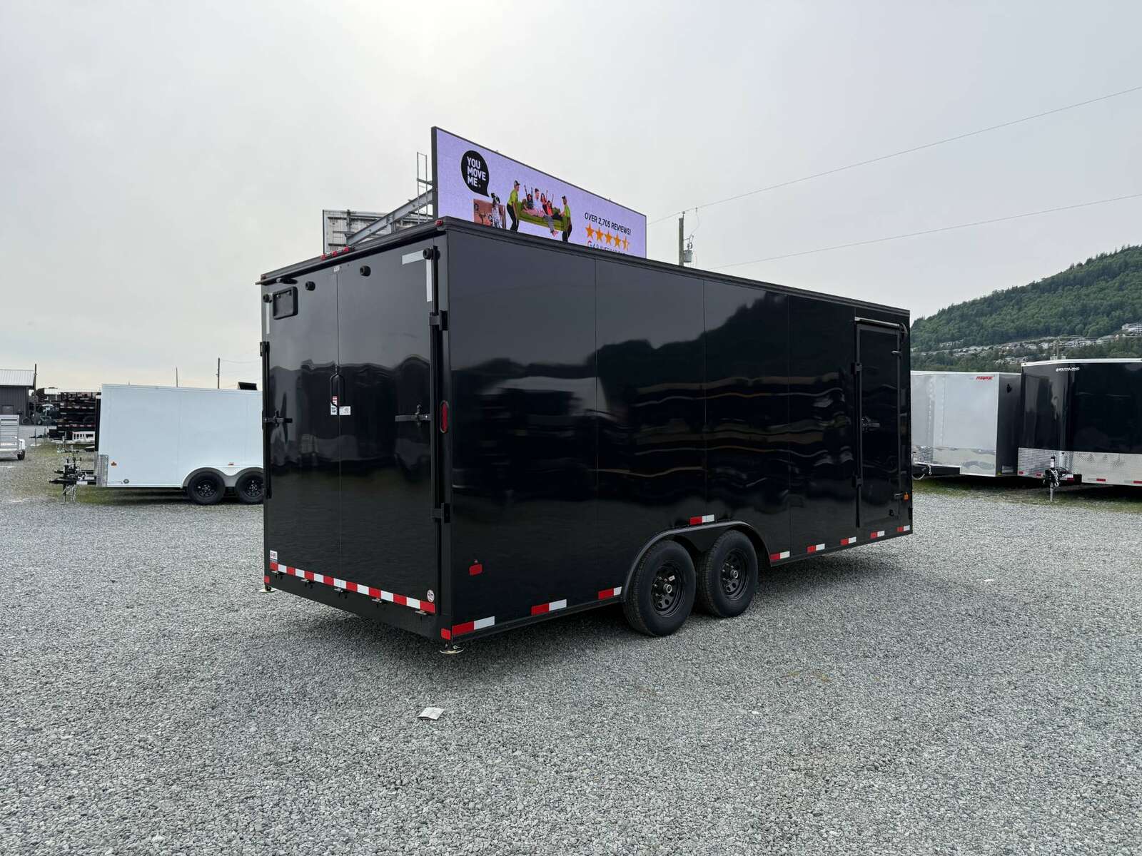 Photo of 2026 Royal Cargo BLACKOUT Package 8.5x20 +V Nose 11,400lb Cargo / Enclosed Trailer Car Hauler Extra Height Ramp Door Gloss Black
