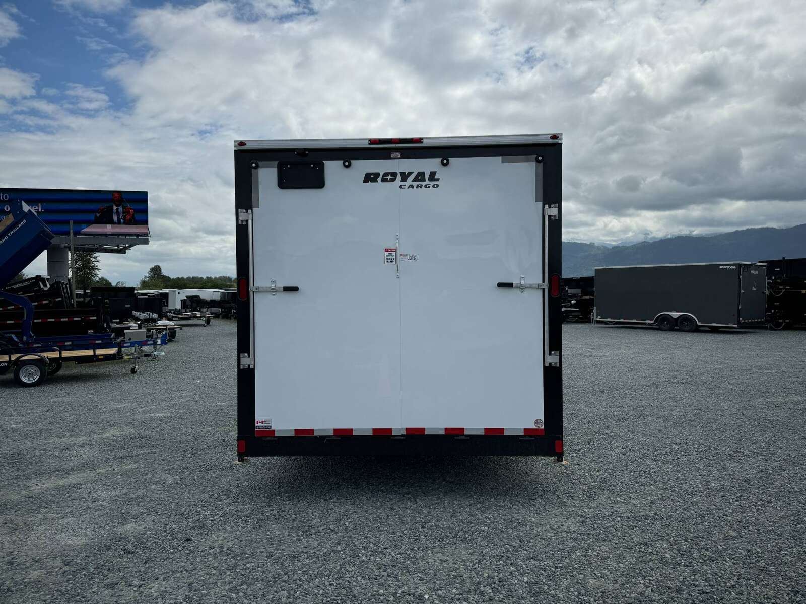 Photo of 2026 Royal Cargo 8.5x24 V Nose Car Hauler Cargo / Enclosed Trailer 11,400lb GVW White Ramp Door Extra Height
