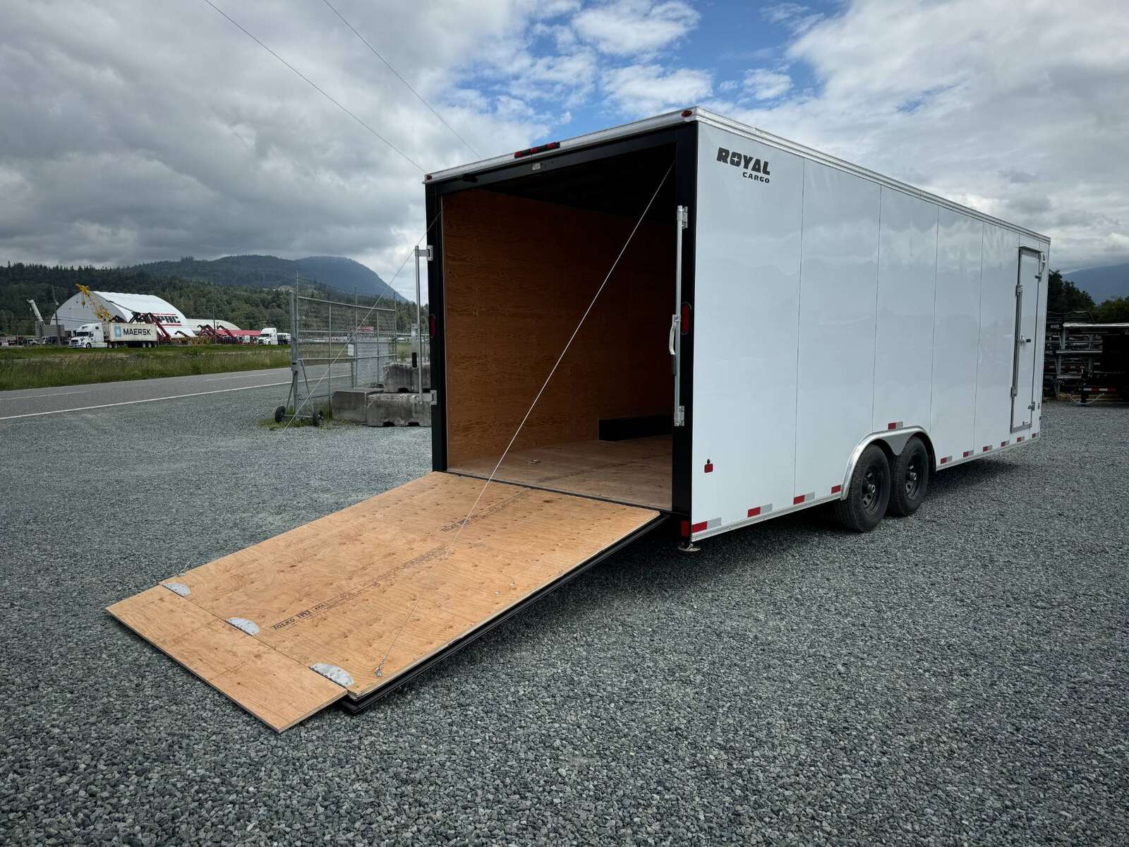 Photo of 2026 Royal Cargo 8.5x24 V Nose Car Hauler Cargo / Enclosed Trailer 11,400lb GVW White Ramp Door Extra Height