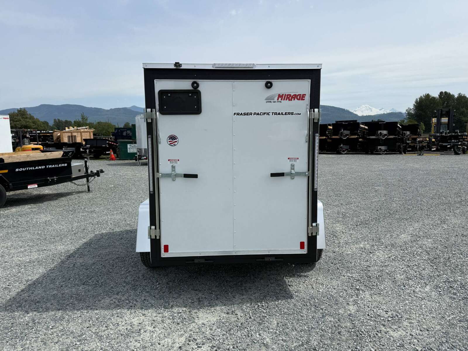 Photo of 2025 Mirage XE 5x8 V Nose Cargo / Enclosed Trailer White Ramp Door 2990lb GVW