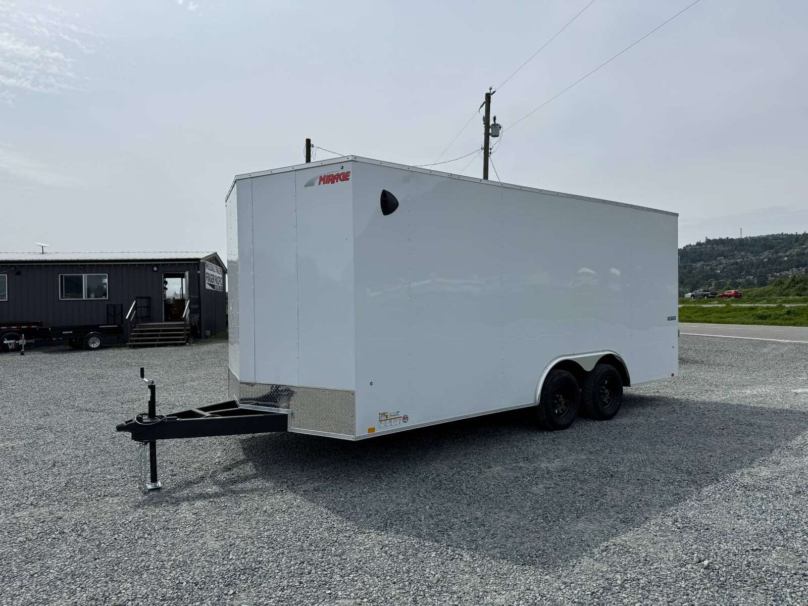 Photo of 2025 Mirage XE 8.5x18 Cargo Enclosed Trailer Ramp Door Extra Height White 7000lb GVW
