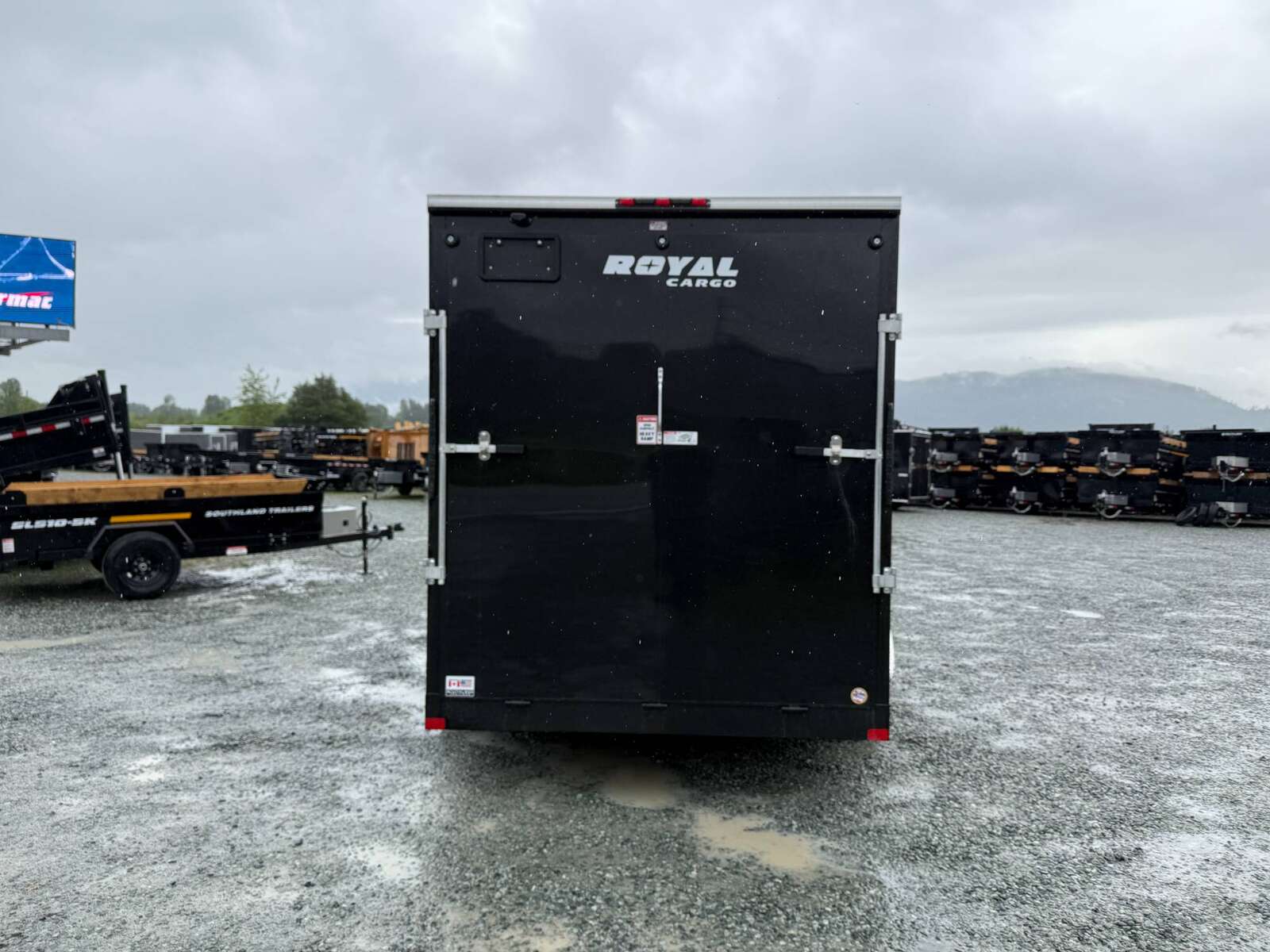 Photo of 2026 Royal Cargo 7X14 V Nose 7700LB GVW RAMP DOOR Gloss Black Enclosed Cargo Trailer Extra Tall