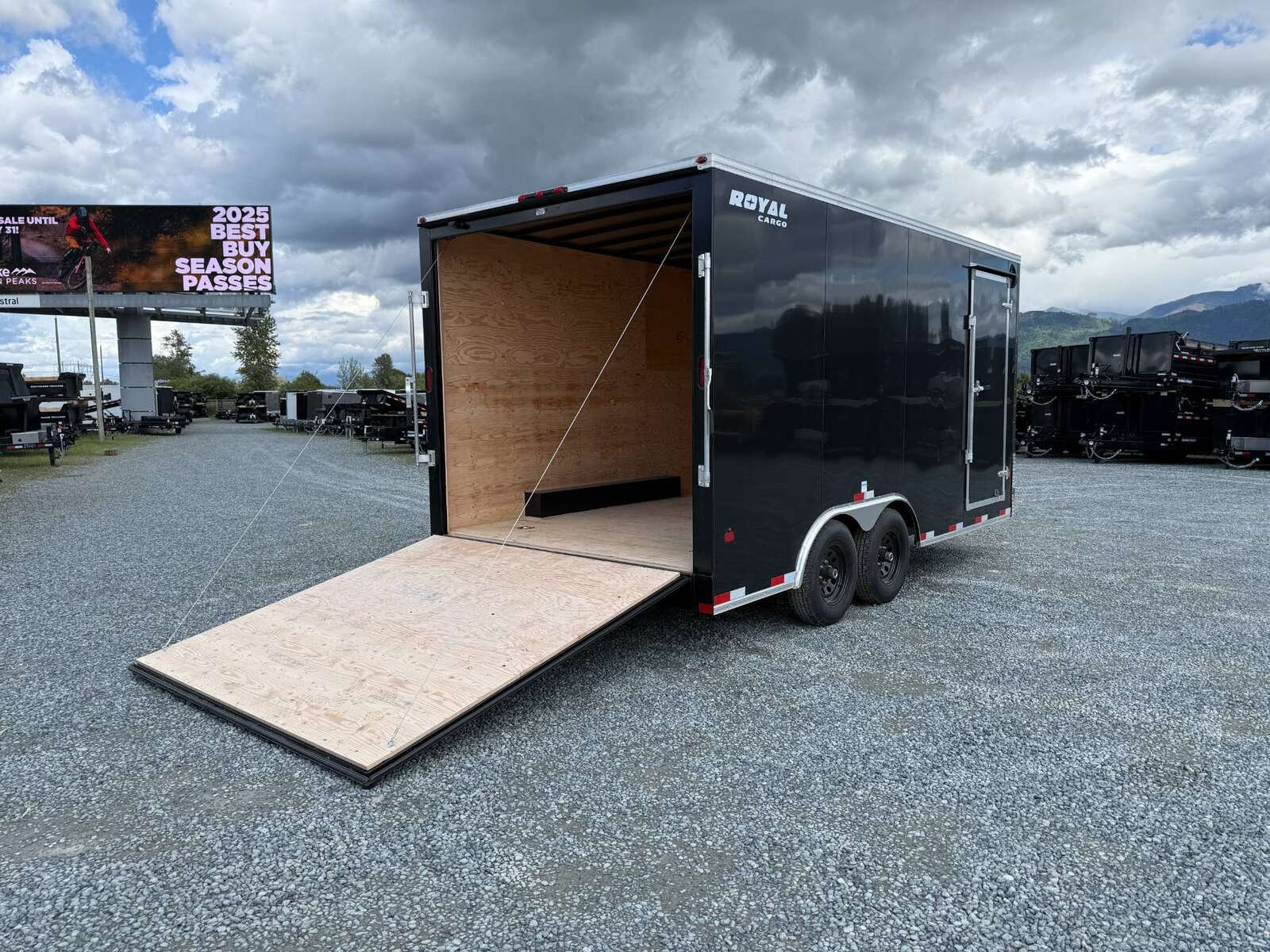 Photo of 2026 Royal Cargo 8.5X16 Cargo / Enclosed Trailer Black RAMP DOOR EXTRA HEIGHT 11,700LB GVW