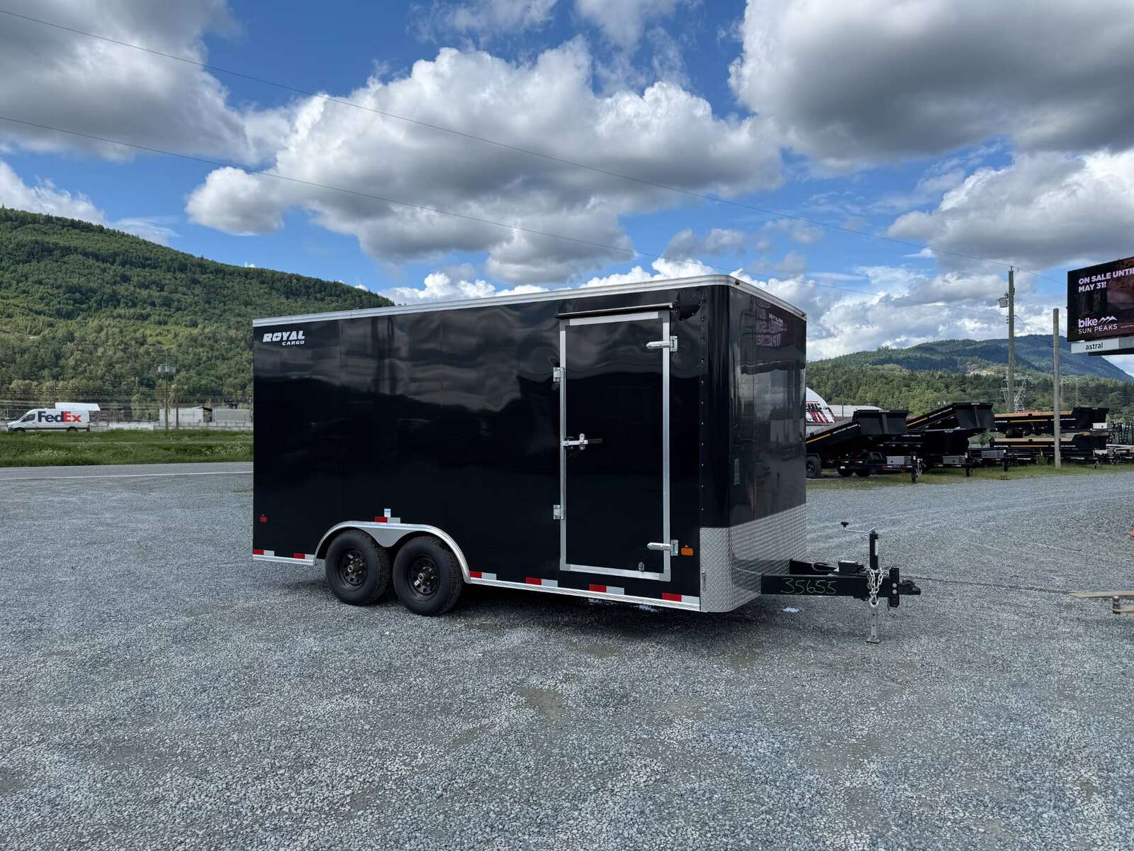 Photo of 2026 Royal Cargo 8.5X16 Cargo / Enclosed Trailer Black RAMP DOOR EXTRA HEIGHT 11,700LB GVW