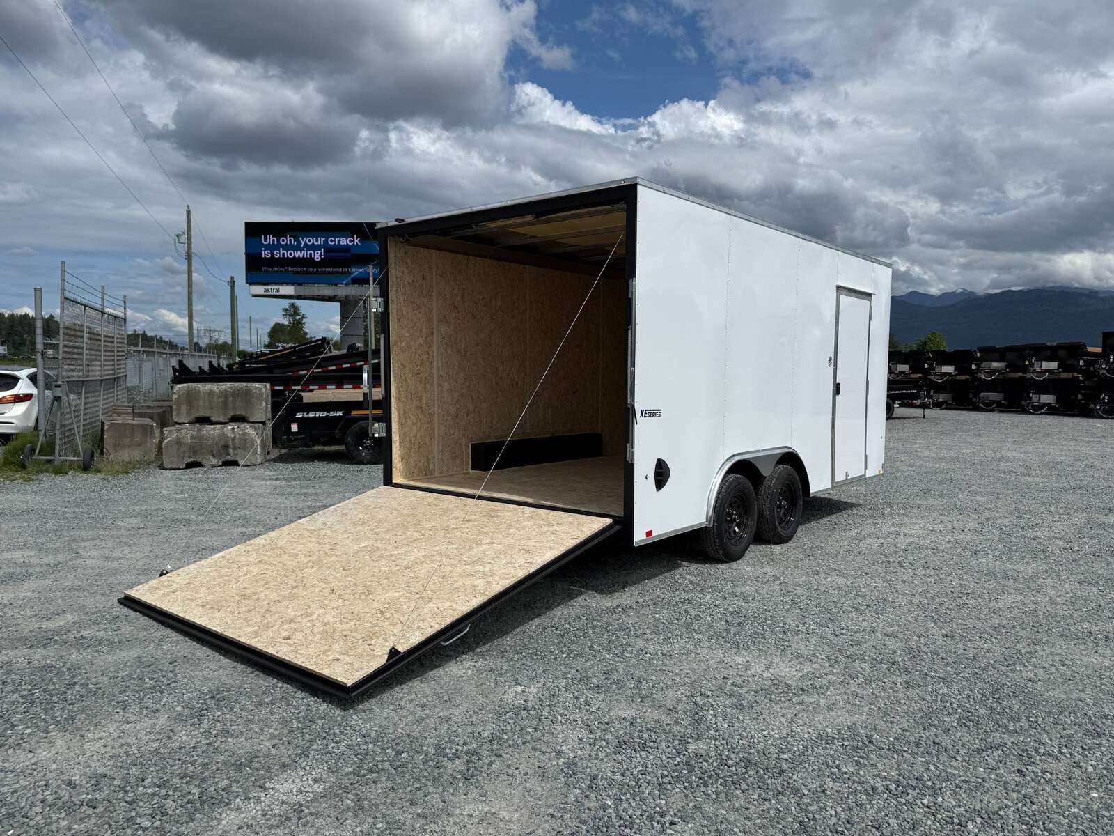 Photo of 2025 Mirage XE 8.5x16 V Nose Extra Height Cargo / Enclosed Trailer Ramp Door White 7000lb GVW